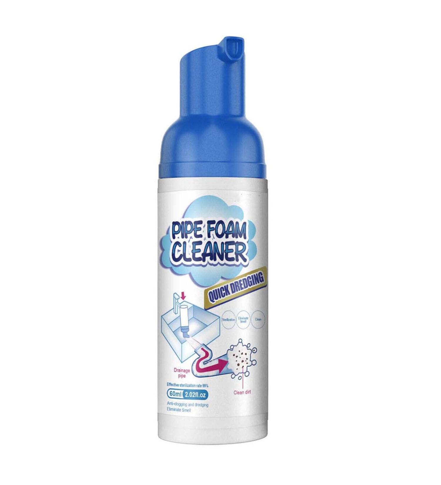 Herios Drain Foam Cleaner Japanese Pipe Dredge Deodorant Foam Cleaner Liquid Hair Drain Clog Remover & Cleaner Quick Foaming Toilet Cleaner for Shower Kitchen Drain Sinks Tubs (1) - Buy Online on SooperMarket.com