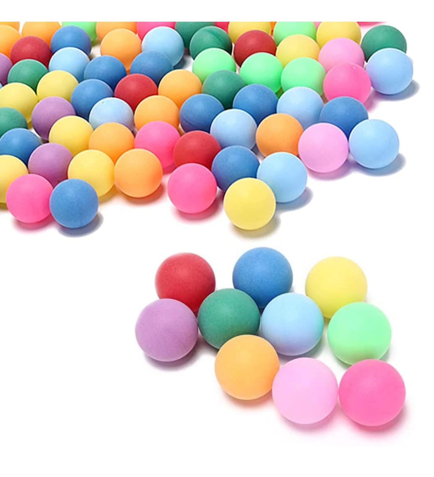 MYSXN 20PCS Colorful Ping Pong Balls for Pong Game and DIY Arts - Plastic Table Tennis Balls for Kids - Buy Online on SooperMarket.com