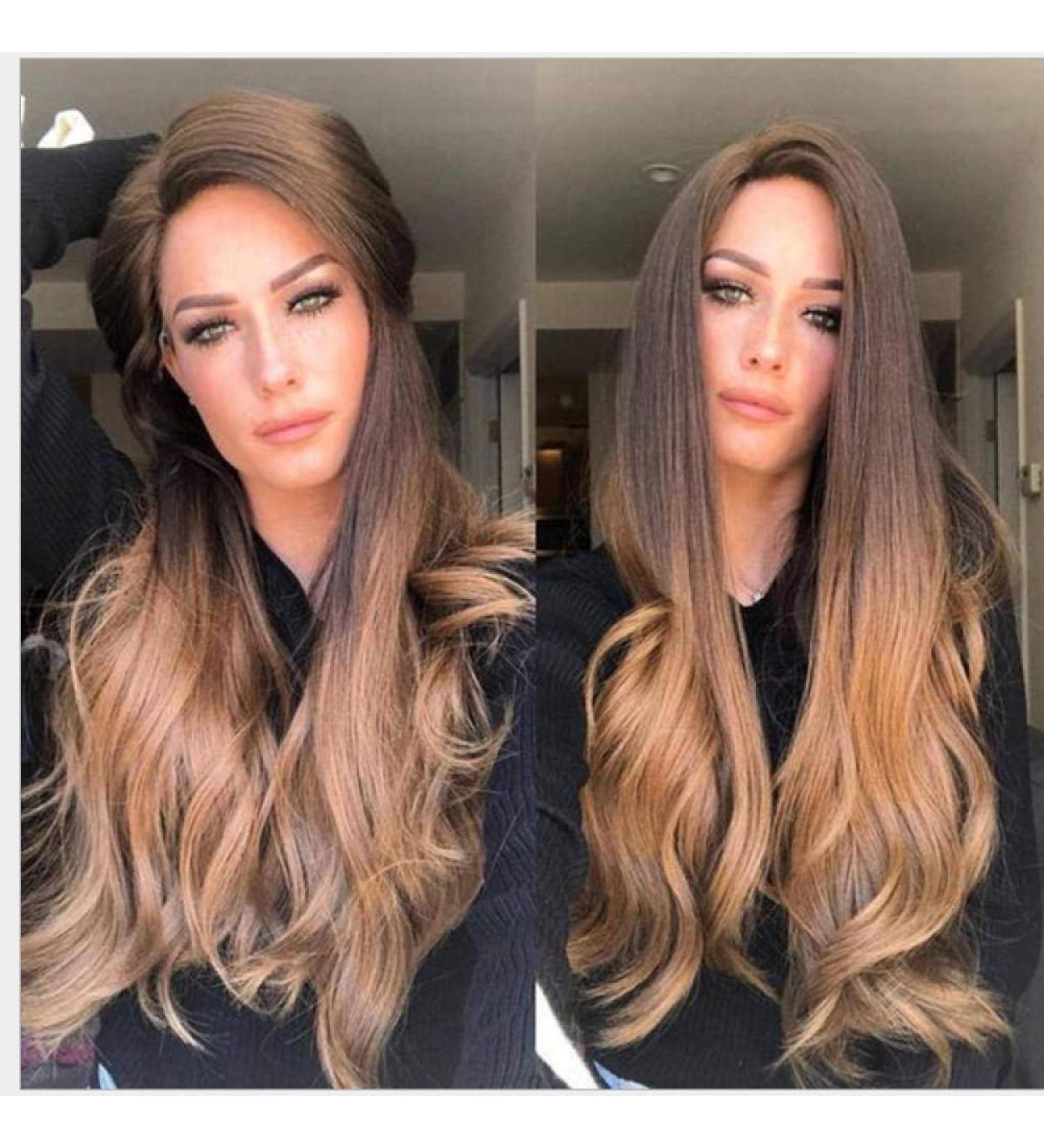 BGHJUE Yellow Long Curly Lace Front Human Wig for Black Women - Pre-Plucked Brazilian Remy Hair - Buy Online on SooperMarket.com