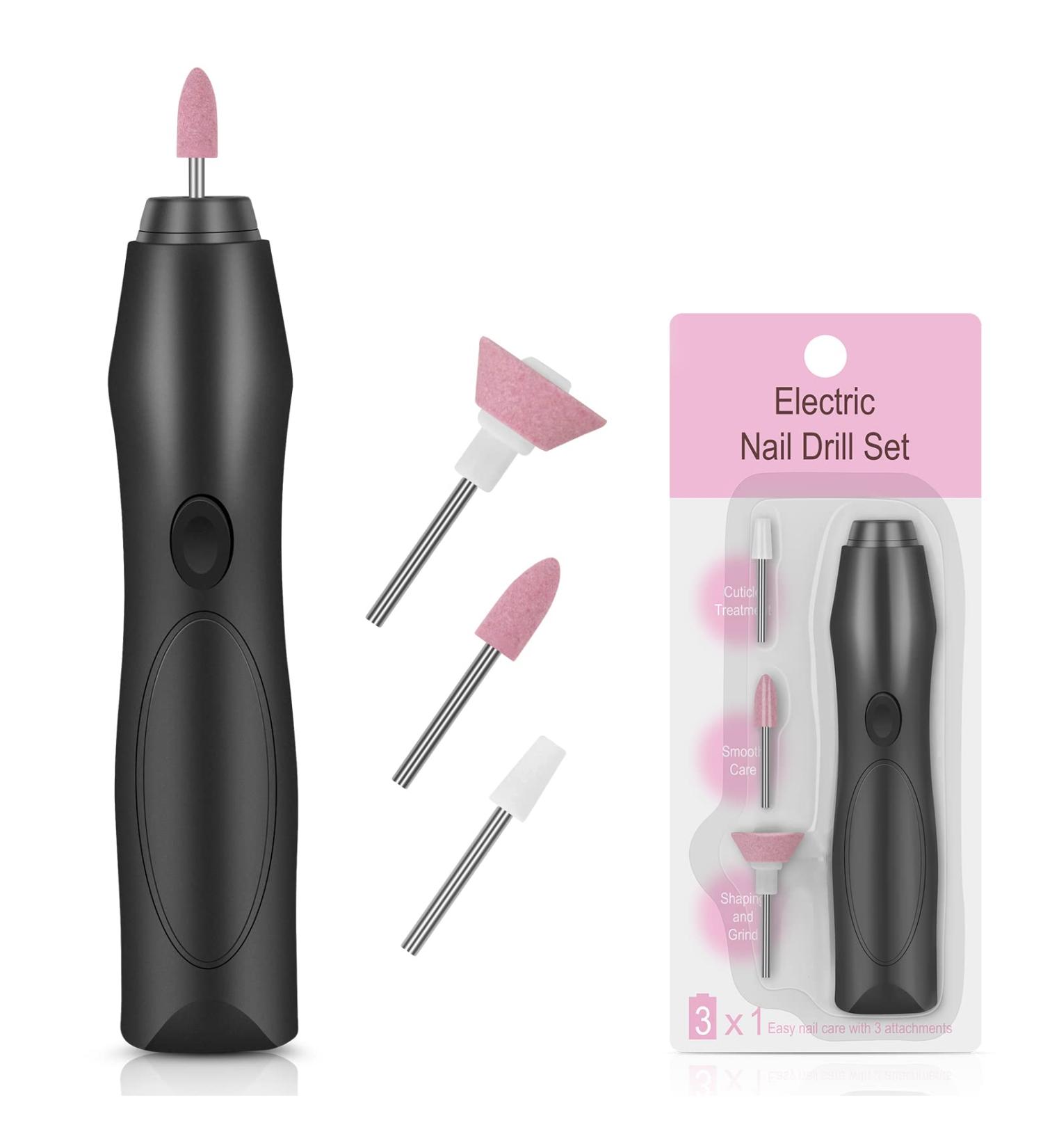 Linkax Electric Nail Drill and Grinder Kit - Portable Manicure Tools for Grooming and Polishing Nails at Home - Perfect Gifts for Women and Kids - Buy Online on SooperMarket.com