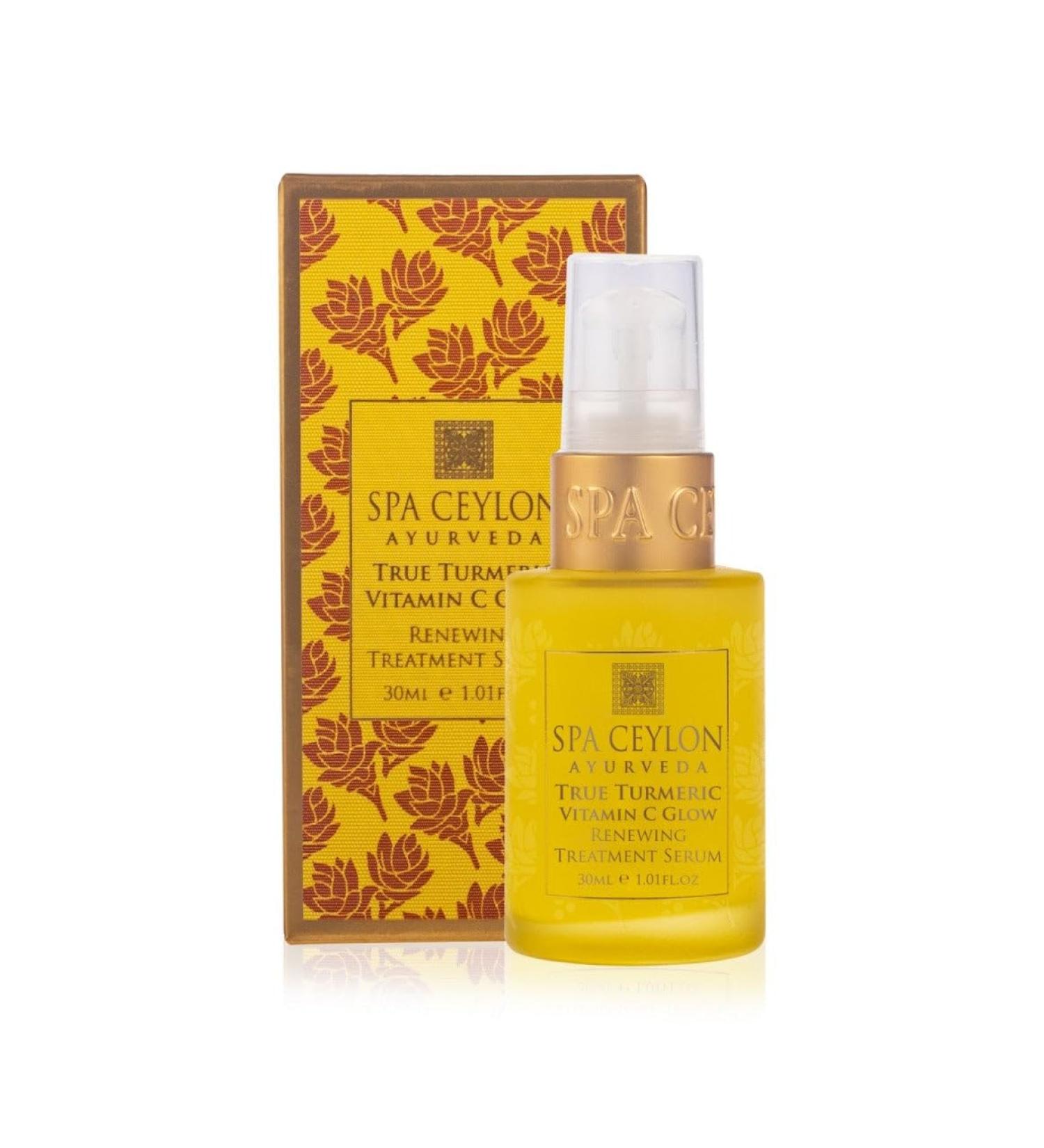 SPA CEYLON True Turmeric Vitamin C Glow Renewing Treatment Serum | Overnight Repair Treatment | Ayurveda | Acne Treatment | Best for Normal to Dull Pigmented Skin - Buy Online on SooperMarket.com