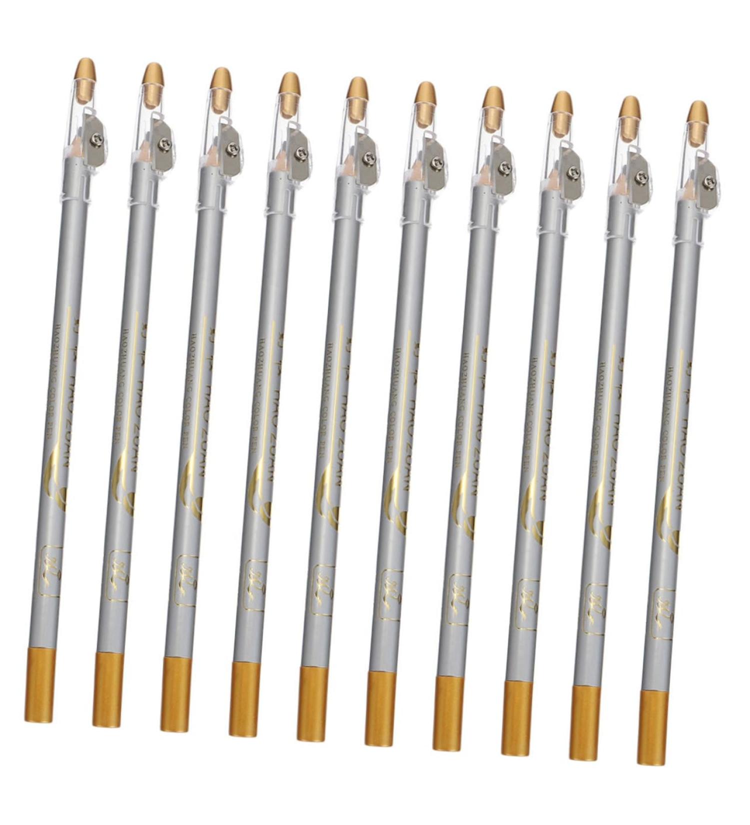 Healeved 10pcs Eyeliner Makeup Pencil Matte Lip Liner Eyebrow Pencils Gadgets Grey - Buy Online on SooperMarket.com
