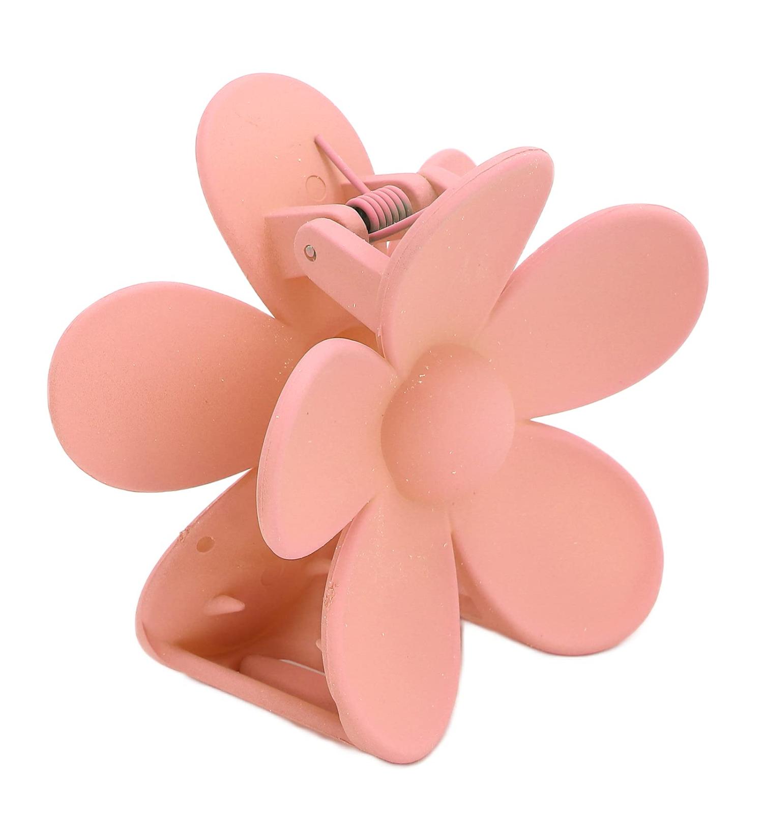 Flower Shape Hair Claw Clips Good Decoration Effect Lightweight Matte Surface Hair Catch Clip Non Slip Alloy Spring for Women Girls Headwear(Meat meal) - Buy Online on SooperMarket.com