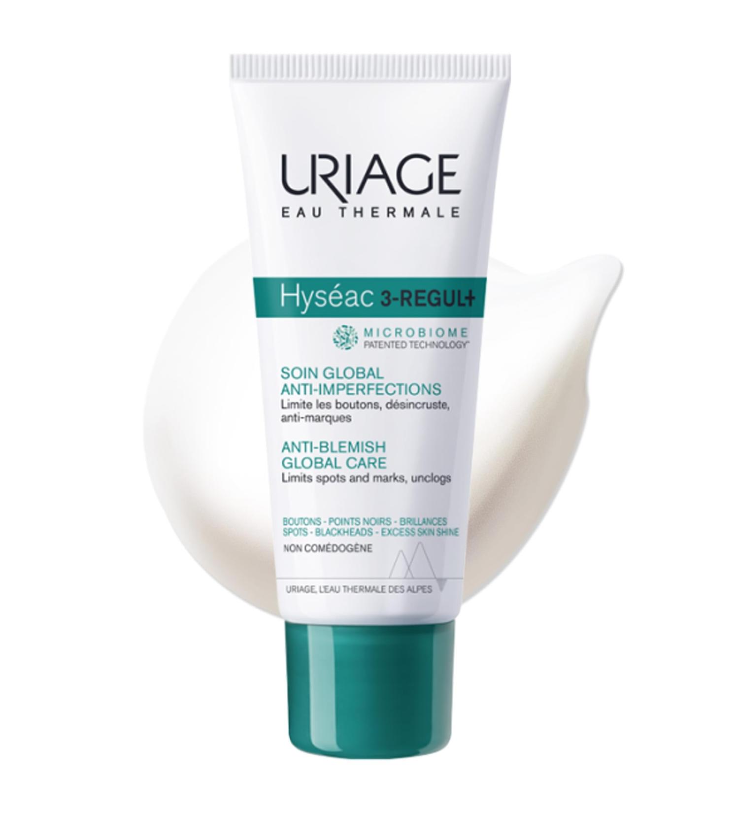 Uriage Hyseac 3-regul+ | Best Face Moisturizer for Oily Acne-Prone Skin | Salicylic Acid AHA Zinc | Clear Skin Solution | 1.35 oz - Buy Online on SooperMarket.com