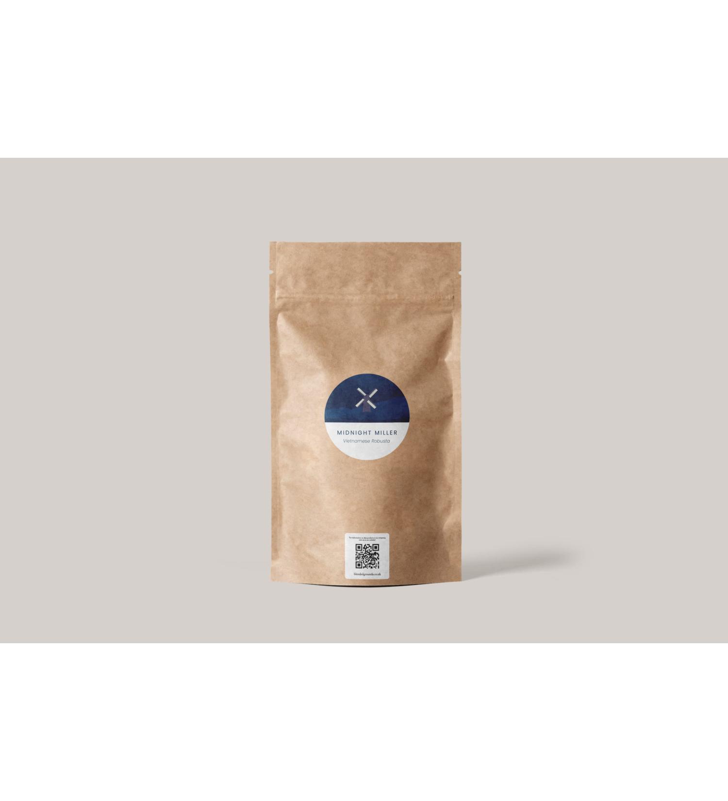 Roasted Vietnamese Coffee Beans (Midnight Miller 1000) Midnight Miller 1 kg (Pack of 1) - Buy Online on SooperMarket.com