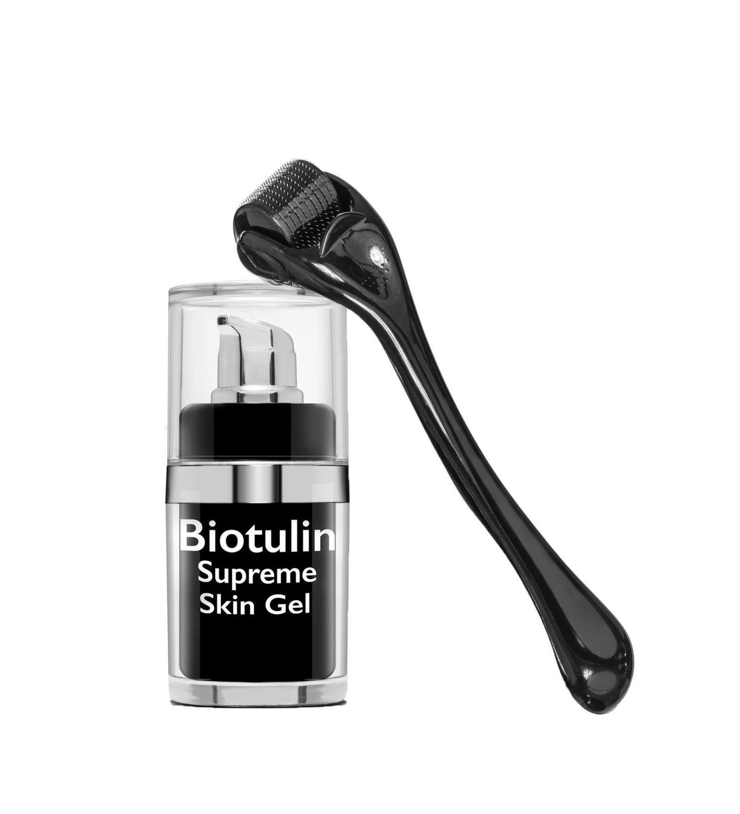 Biotulin Supreme Skin Gel (15ml) & Skinroller - Ultimate Skincare Combo - Buy Online on SooperMarket.com