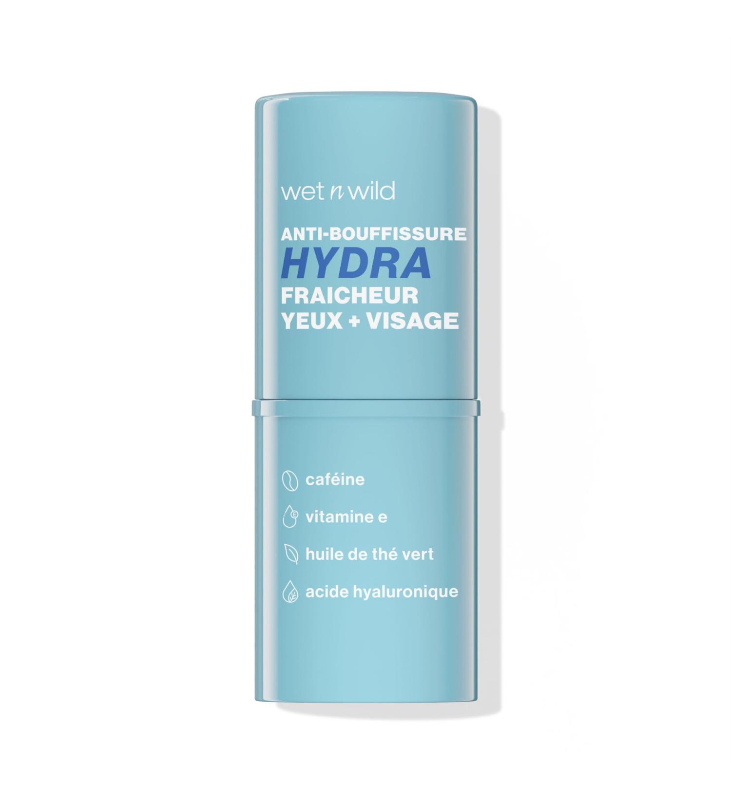 Wet n Wild Cooling Hydra De-Puffer Cooling Balm Stick to Brighten and Refresh Under Eyes and Improve Skin Smoothness Infused with Hyaluronic Acid Caffeine and Probiotic Travel Friendly - Buy Online on SooperMarket.com