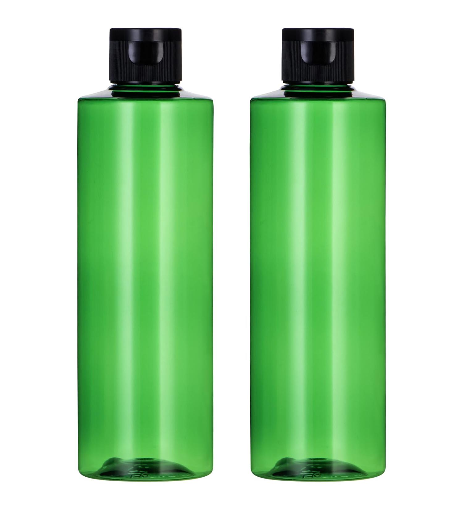 Sdootbeauty Applicator Bottles - 250ml Squeeze Bottles with Flip Cap for Hair Care | Pack of 2 Green Oil Bottles - Perfect for International Shipping - Buy Online on SooperMarket.com