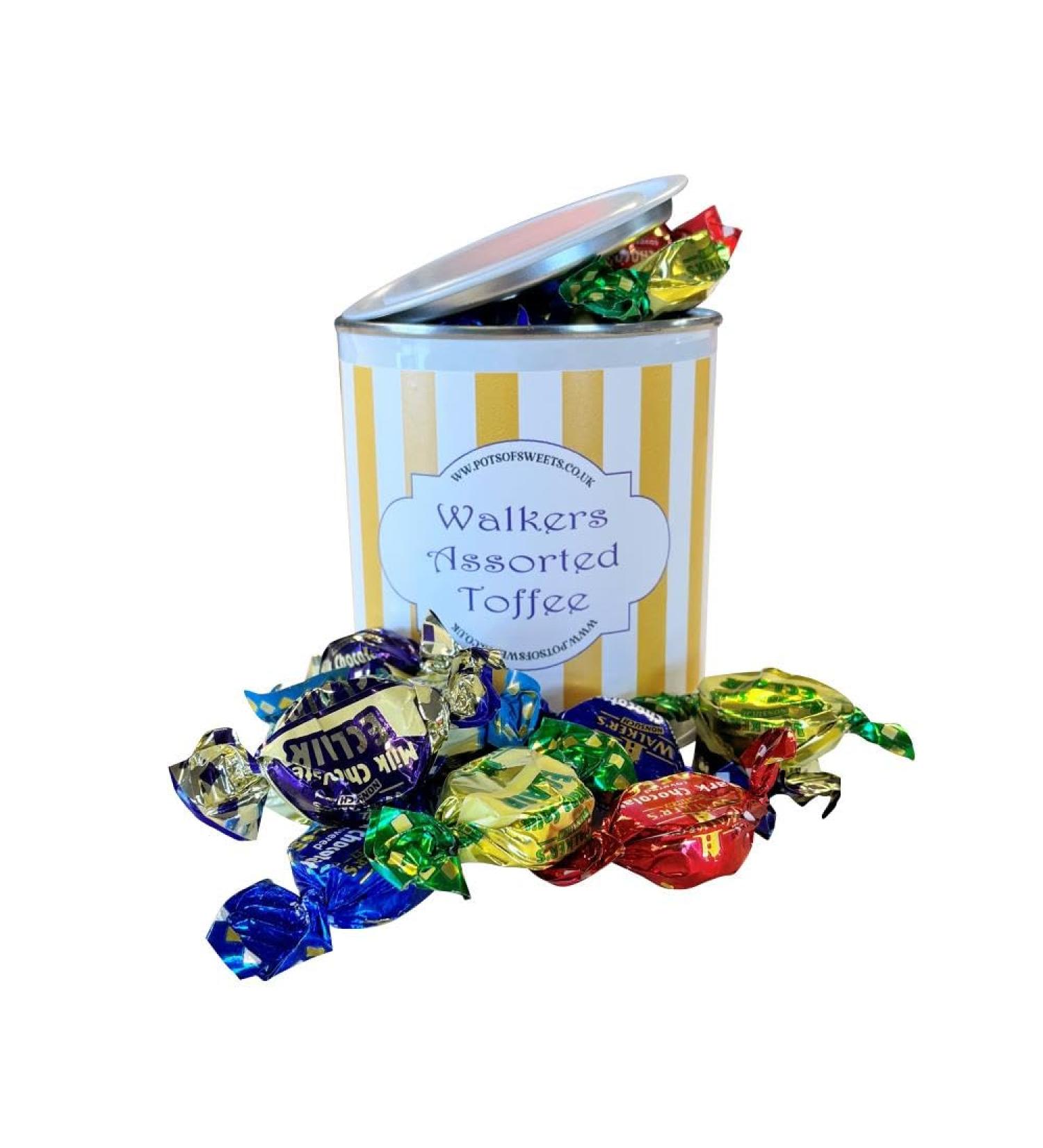 250g Walkers Individually Wrapped Assorted Toffees Paint Pot Tin - Buy Online on SooperMarket.com