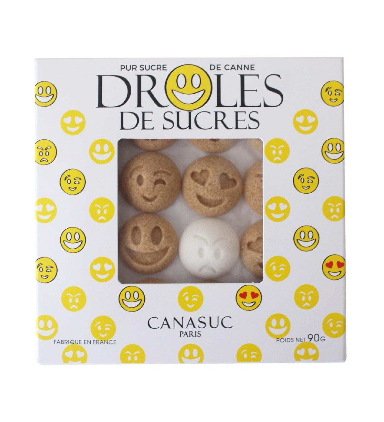 Canasuc Paris Window Gift Box - Assorted French Molded Sugar Smileys - 3.35 Oz - Buy Online on SooperMarket.com