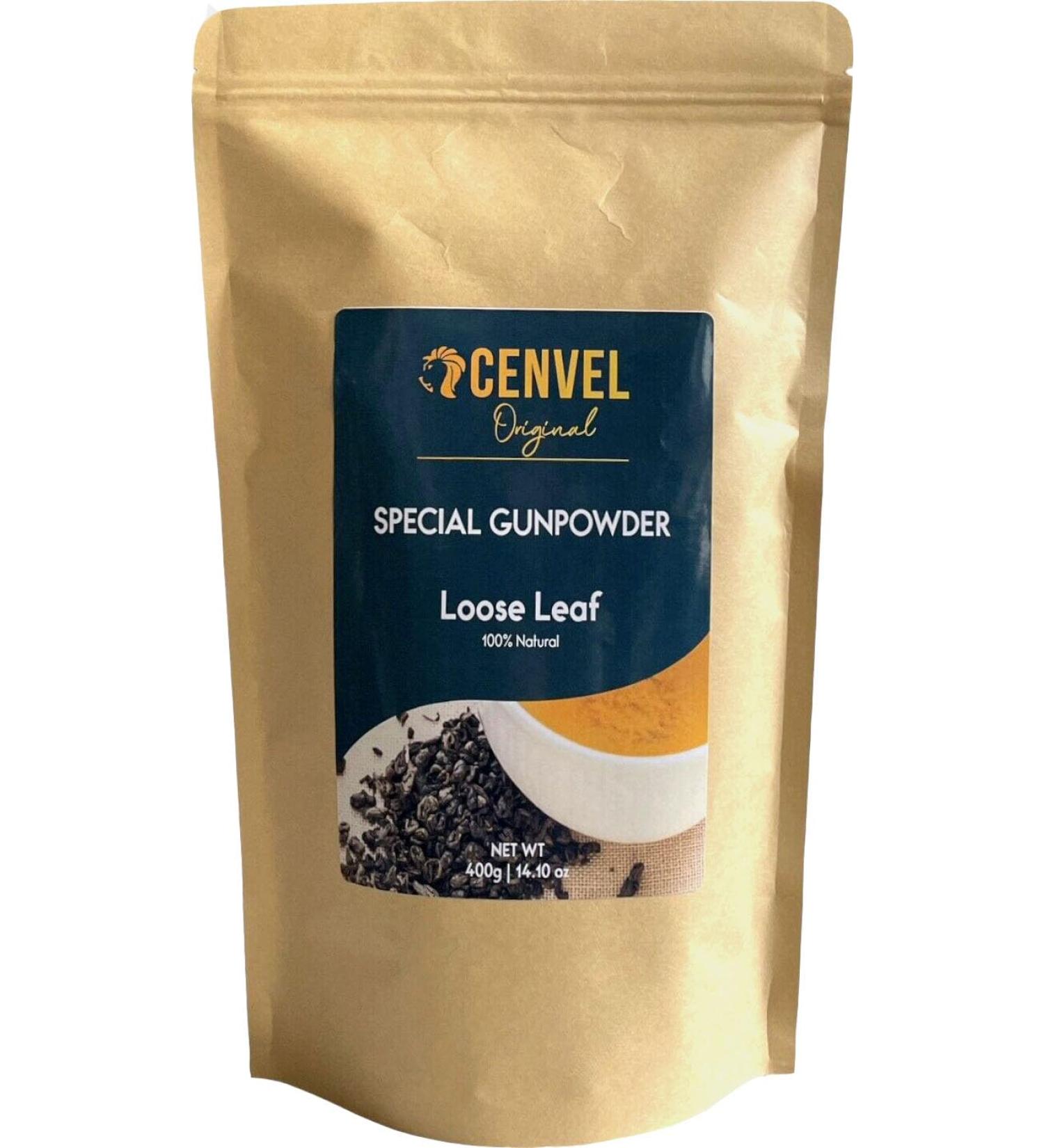 CENVEL Special Gunpowder Green Tea | 100% Natural Pure Loose Leaf Gunpowder Green Tea | Rich in Antioxidant (400G) - Buy Online on SooperMarket.com