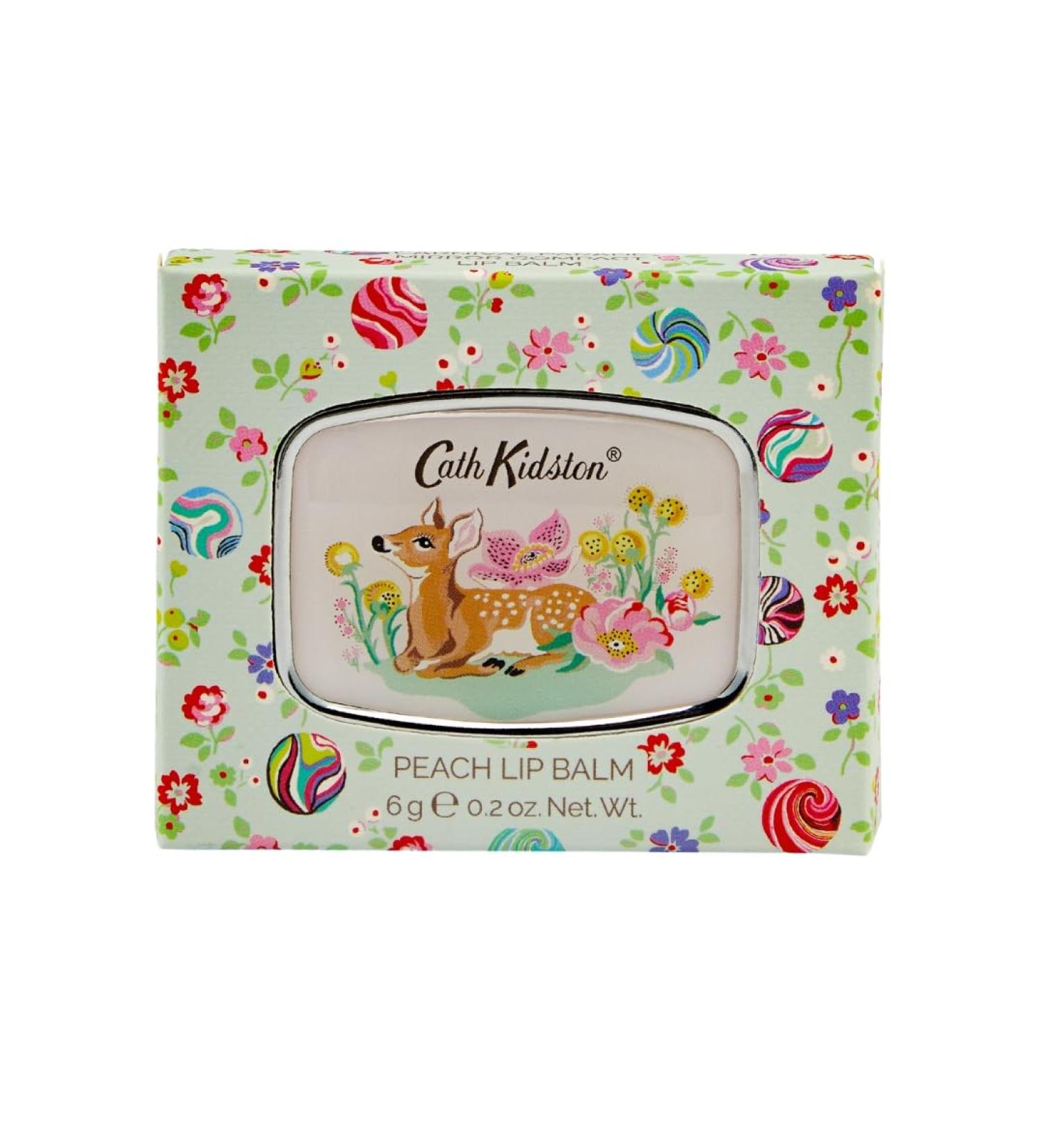 Cath Kidston Peach Lip Balm 6 g and Compact Mirror Uplifting Essential Oils Travel Size Fits In A Handbag Cruelty Free and Vegan Friendly Beauty Gift For Her Carnival Parade Collection - Buy Online on SooperMarket.com
