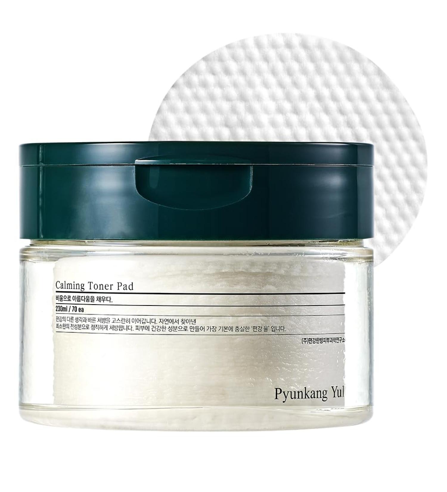 Buy Pyunkang Yul Calming Facial Toner 70 Pads - AHA/BHA Exfoliating Pads for Resurfacing Pore Reduction & Blackhead Control | International Shipping - Buy Online on SooperMarket.com