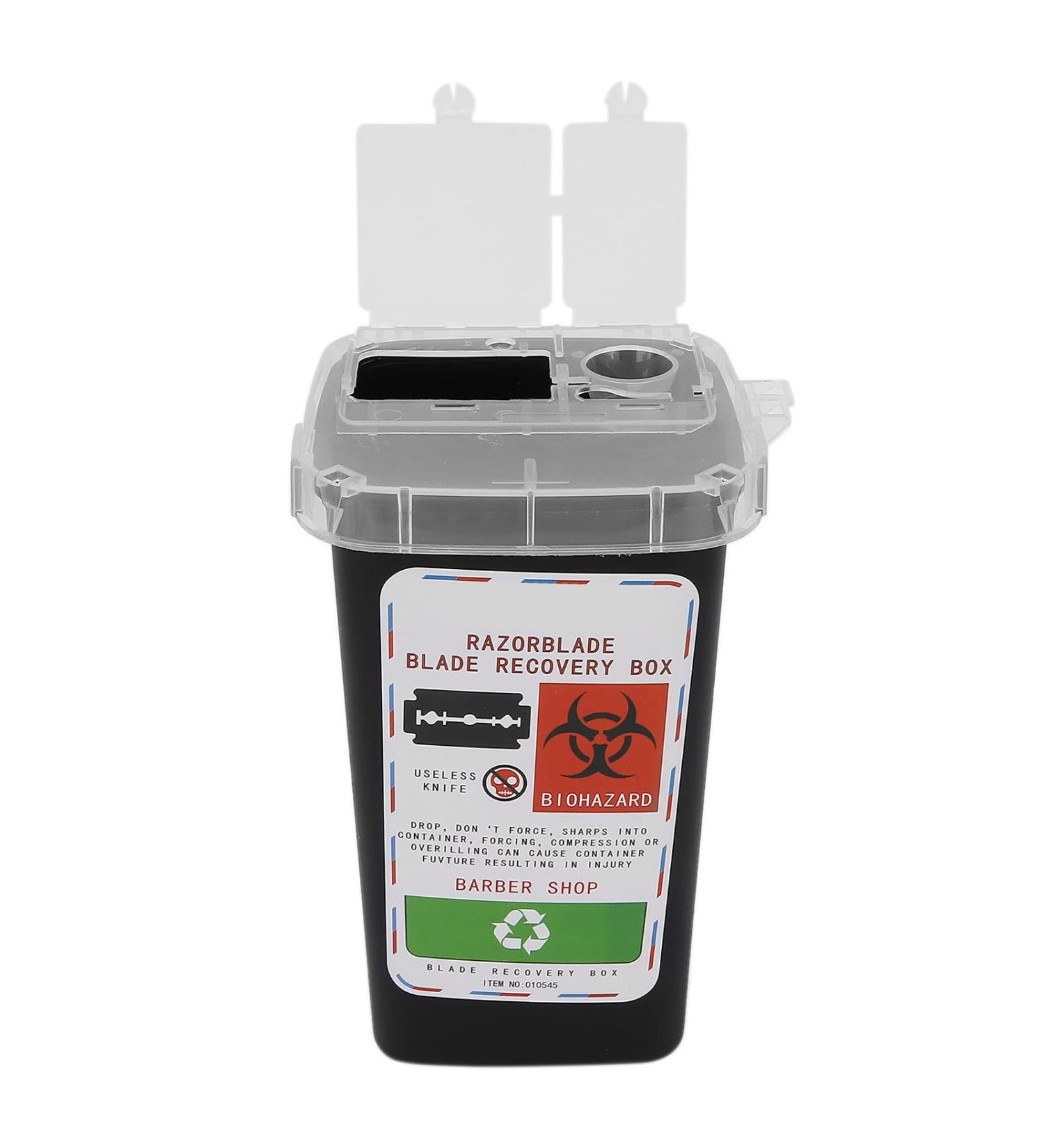 Large Capacity Blade Dispenser Etui | Hairdressing Salon Storage Container - Safe Blade Disposal for Salons (BlcAK) - Buy Online on SooperMarket.com