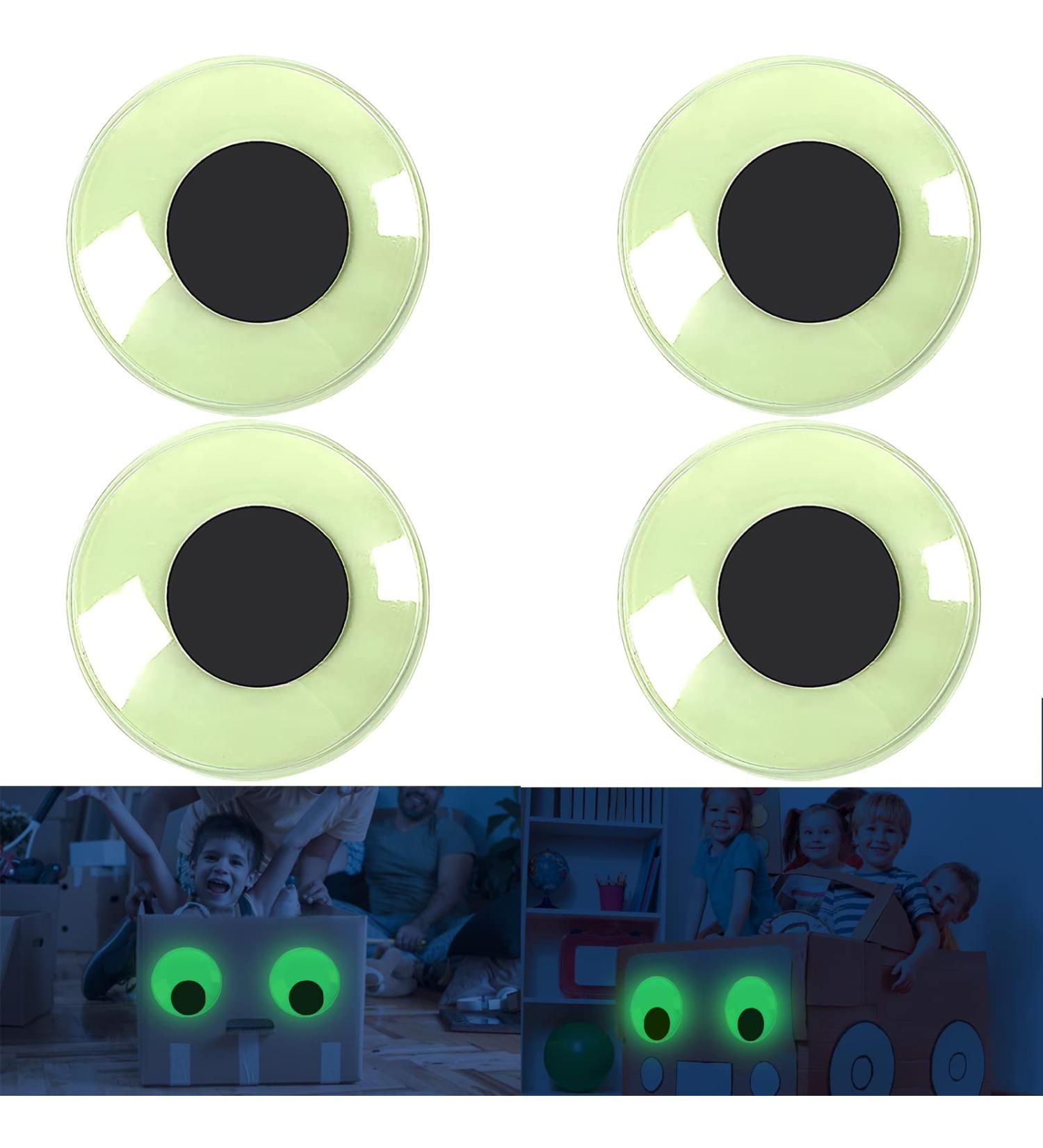 4PCS 5.9 Glow in The Dark Giant Googly Eyes - Self Adhesive Luminous Craft Decoration - Buy Online on SooperMarket.com