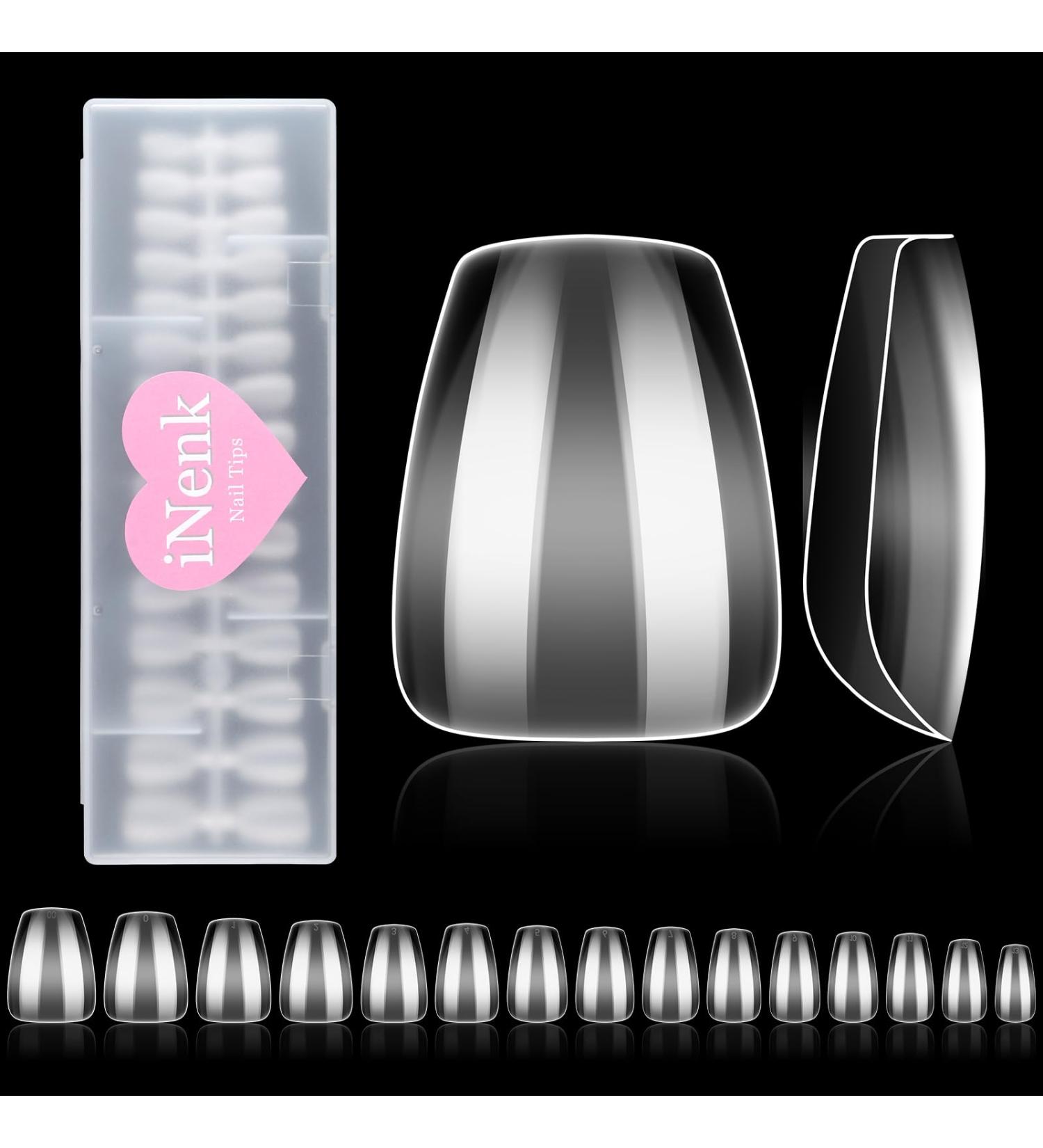 Wide Short Coffin Nail Tips 240PCS Professional Gel Tips for Easy DIY Nail Extensions | Perfect for Short Small Wide Nail Beds - Buy Online on SooperMarket.com