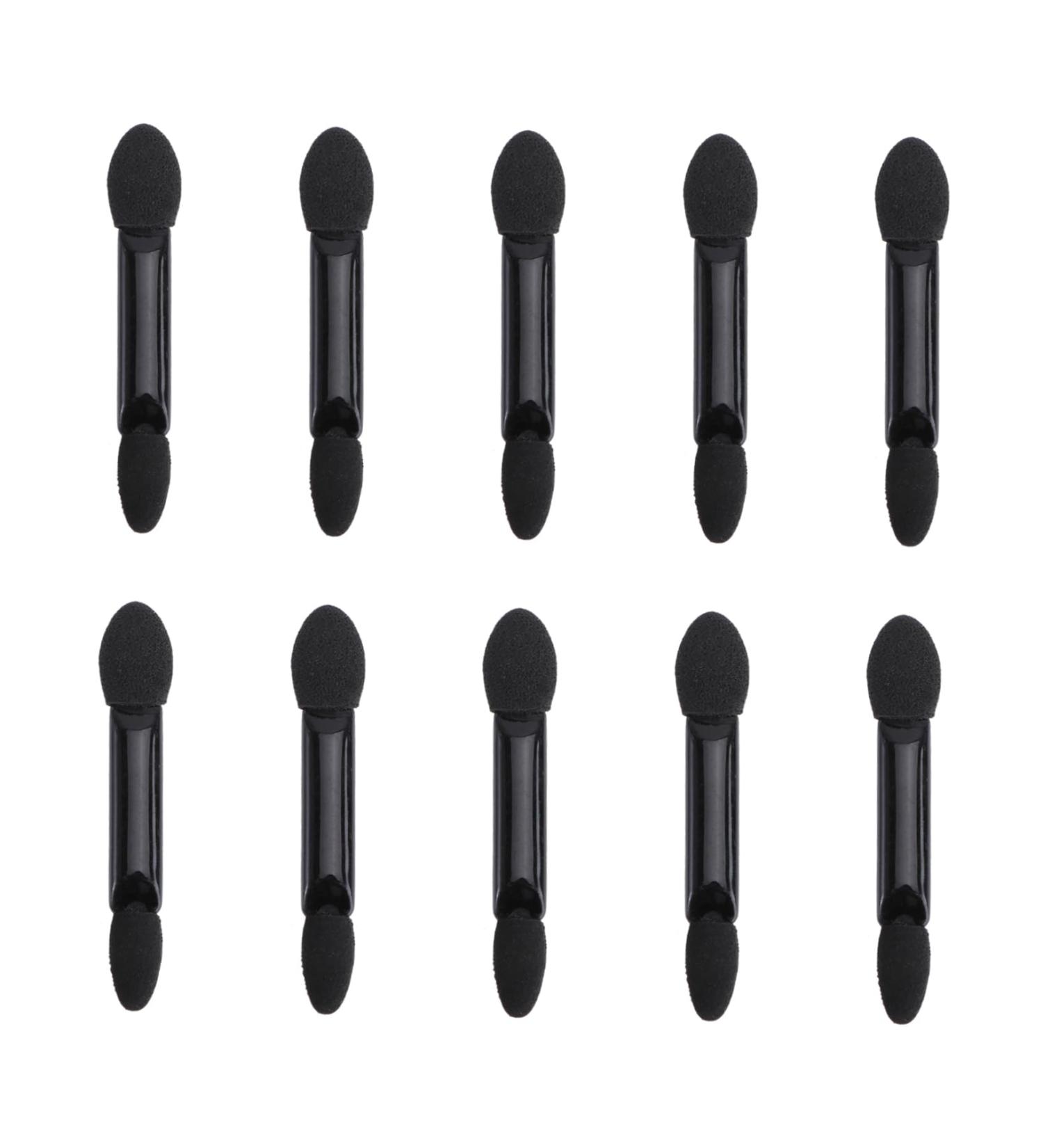 PLAFOPE 10pcs Dual Sided Eye Shadow Brush Eyeshadow Stick Brush Paupi re Sponge Eyeshadow Brush Kit Black - Buy Online on SooperMarket.com