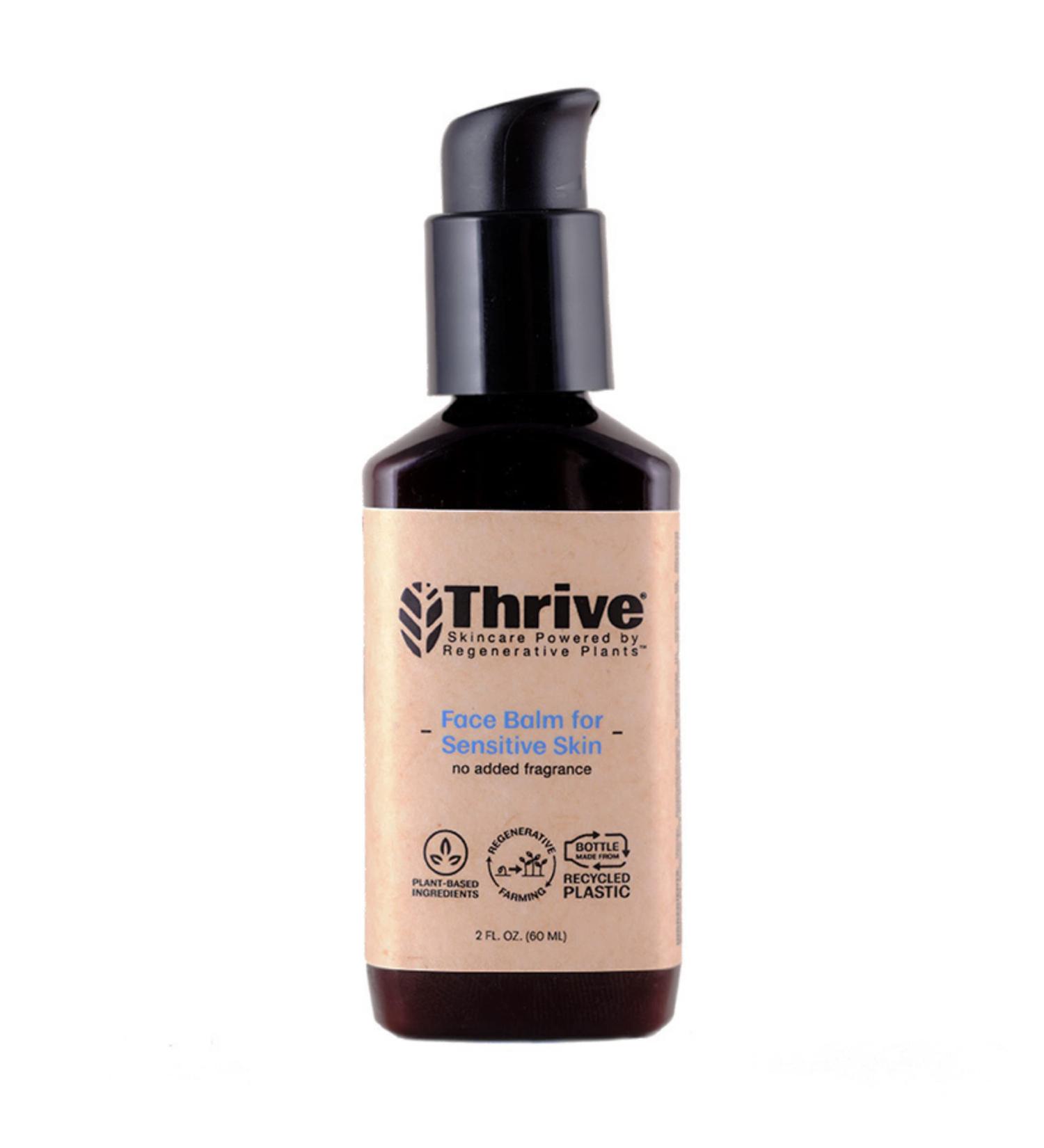 Thrive All Natural Face Cream for Sensitive Skin - Organic, Unscented Moisturizer for Women & Men - Made in USA - 2 Fl Oz - Buy Online on SooperMarket.com
