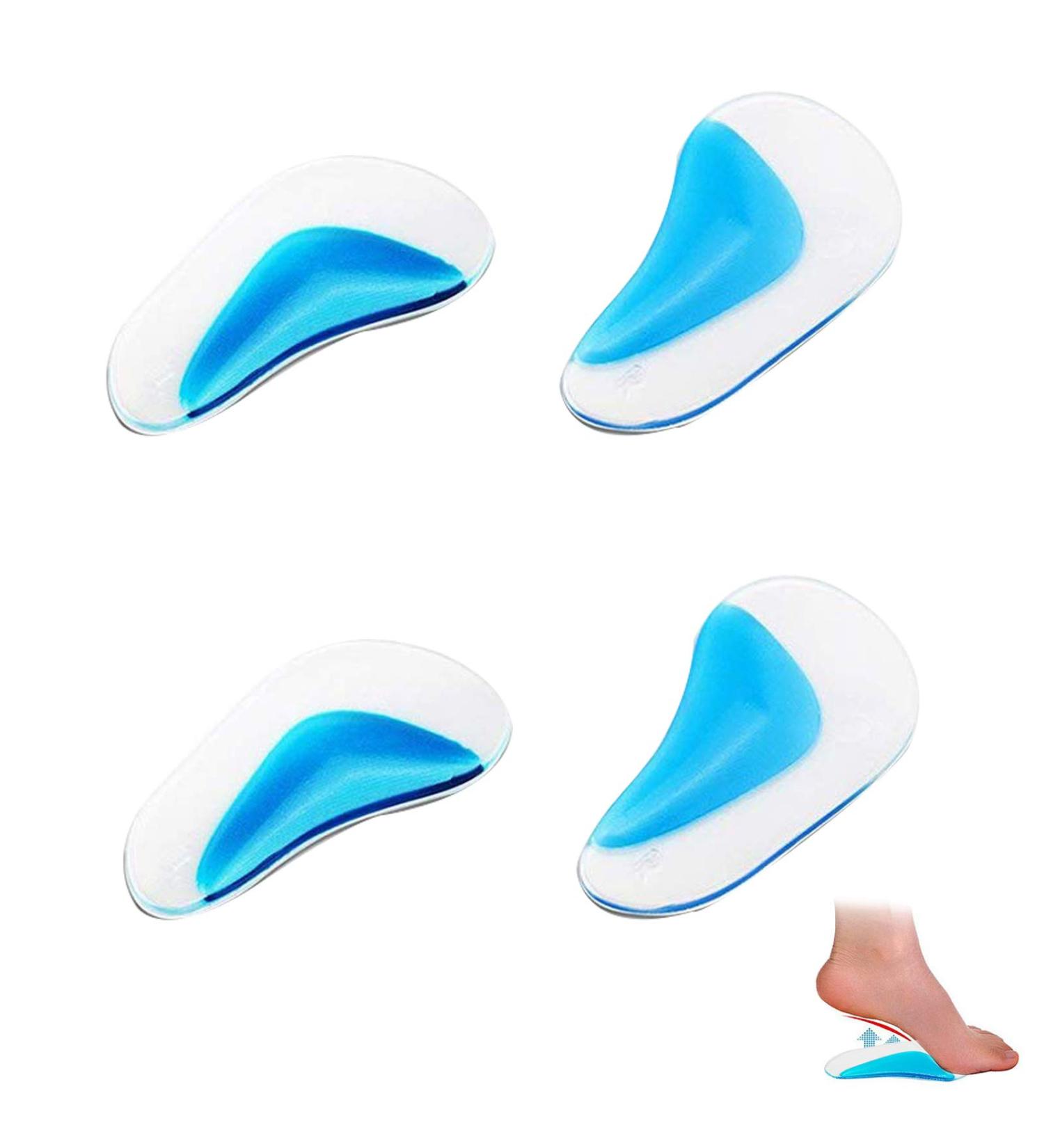 Silicone Gel Arch Support Insoles for Plantar Fasciitis - 2 Pairs for Men & Women - Buy Online on SooperMarket.com