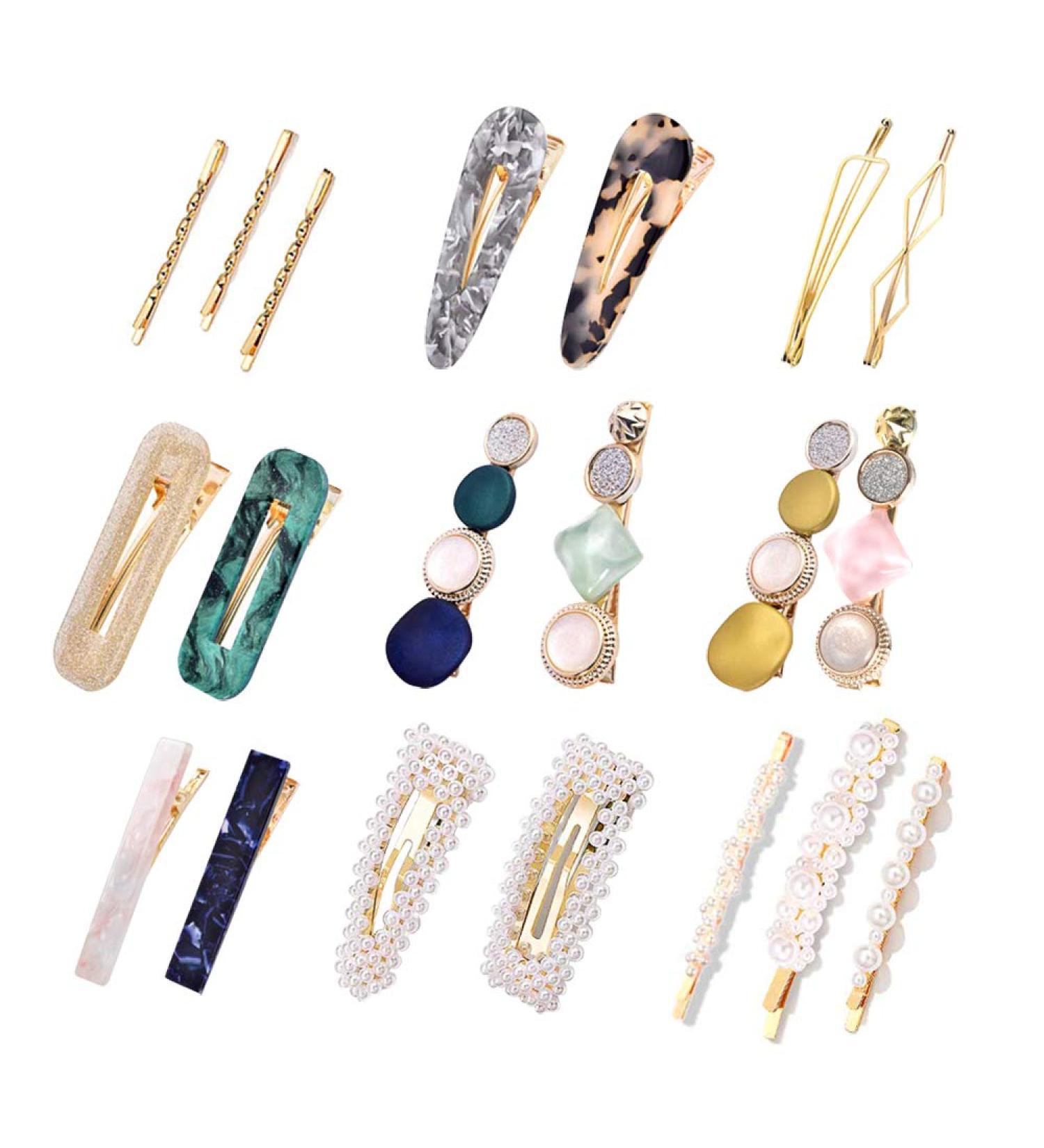 20Pcs Pearl Hair Clips for Women - Elegant Hairpins & Barrettes for Weddings & Valentine's Day Gifts - Buy Online on SooperMarket.com