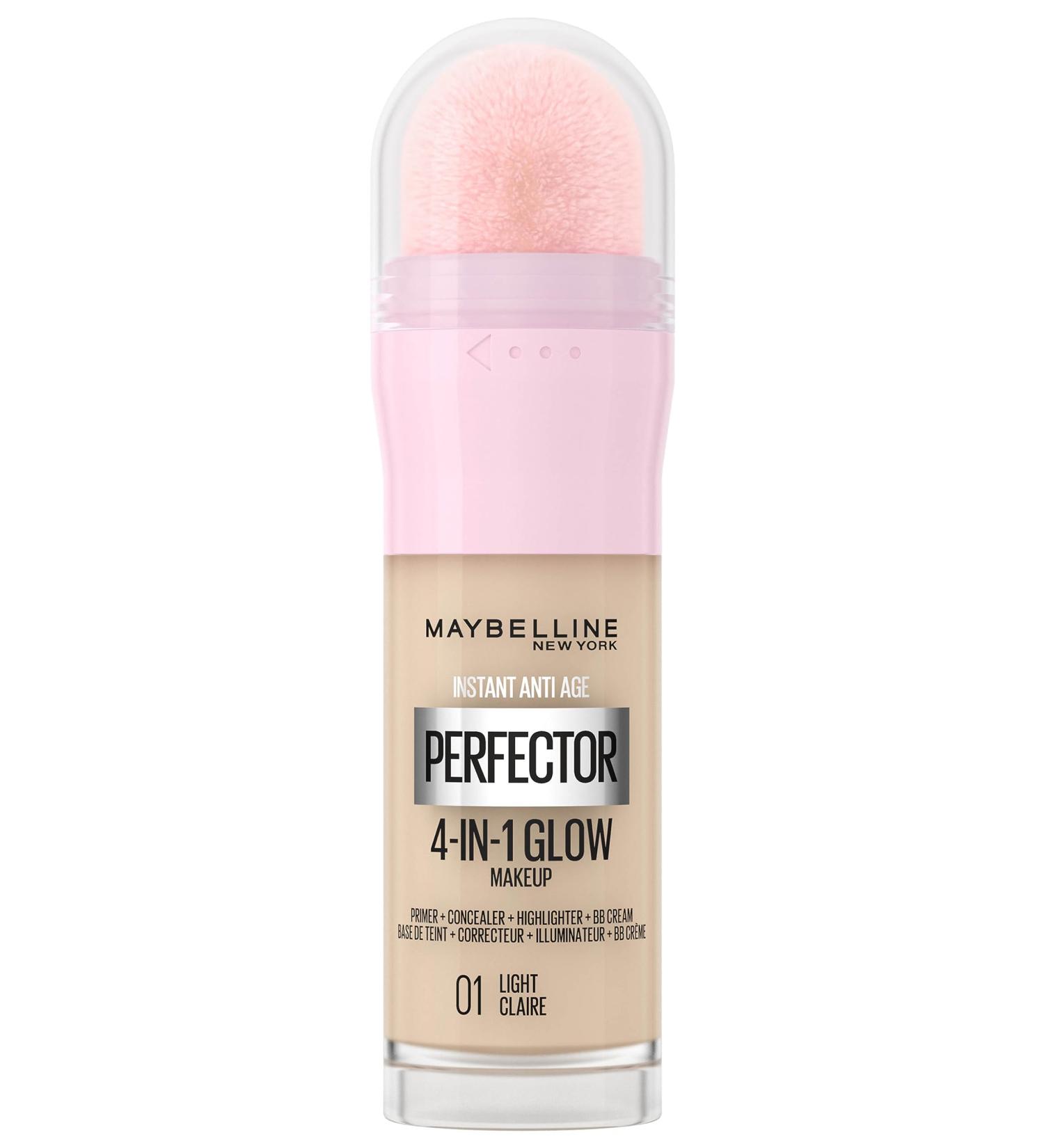 Maybelline New York 4-in-1 Makeup - Concealer BB Cream Highlighter & Primer - Instant Perfector Glow No. 01 Light 20 ml | Perfect Complexion Foundation - Buy Online on SooperMarket.com
