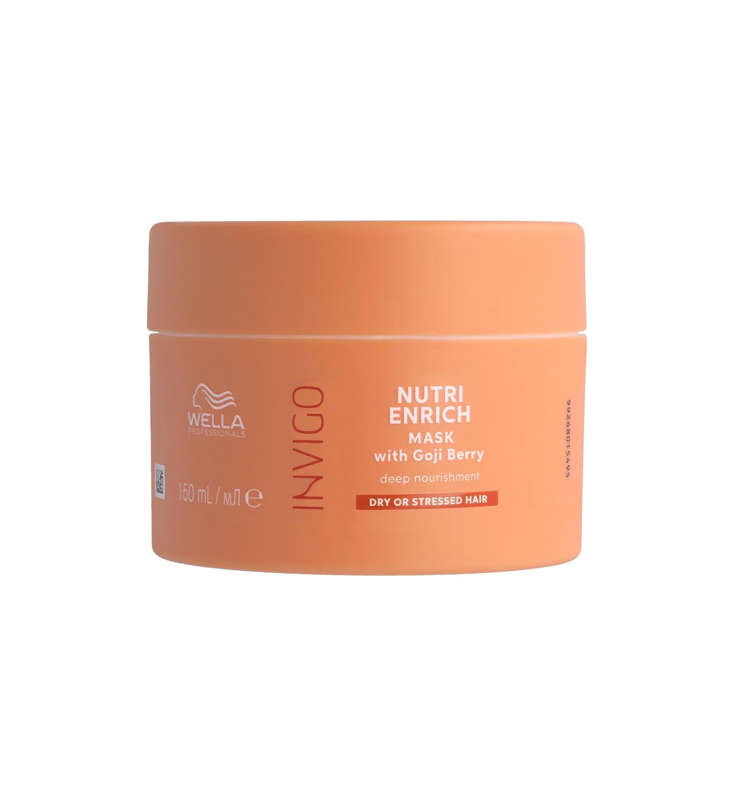 Wella Professionals Invigo Nutri Enrich Deep Nourishing Mask 150 ml - Intensive Hair Care for Frizz-Free Smooth Hair with Vitamin E & Panthenol - Buy Online on SooperMarket.com