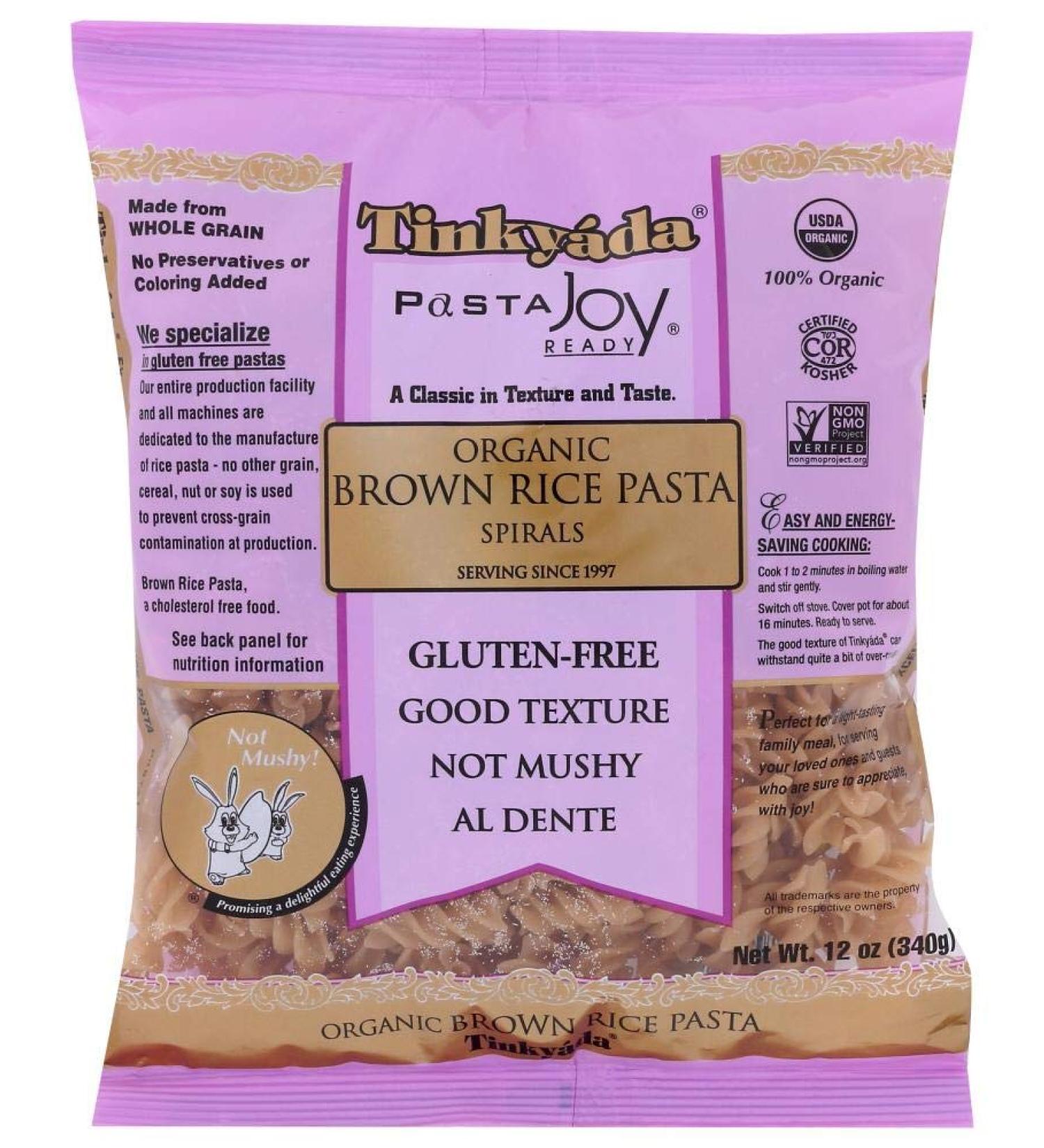 Tinkyada Organic Brown Rice Pasta Spirals - 12 oz