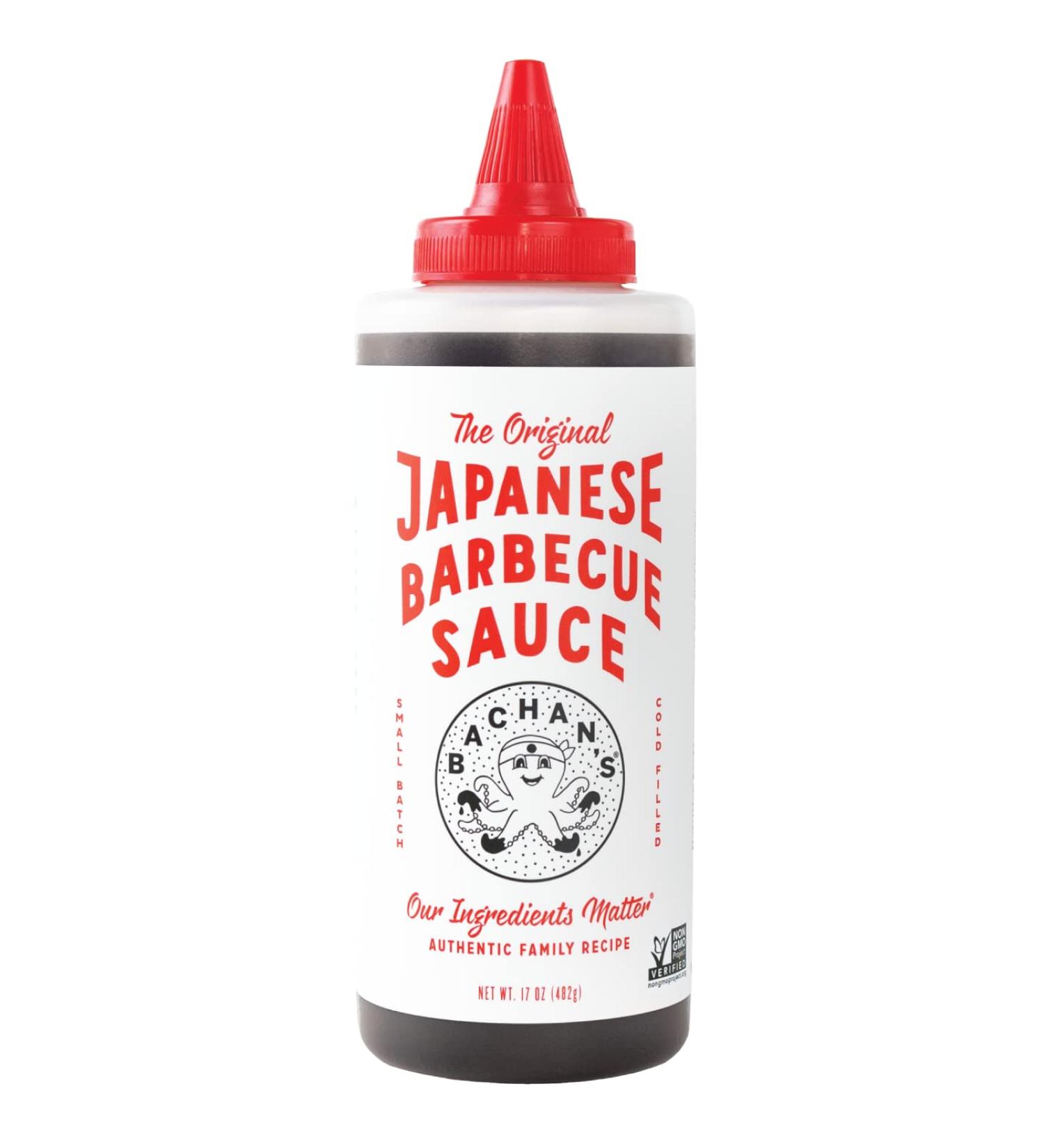 Bachan's Japanese Barbecue Sauce 17oz | Small Batch, Non-GMO, Preservative-Free | Vegan & BPA-Free | Ideal for Wings, Chicken, Beef, Pork, Seafood, Noodle Recipes & More - Buy Online on SooperMarket.com
