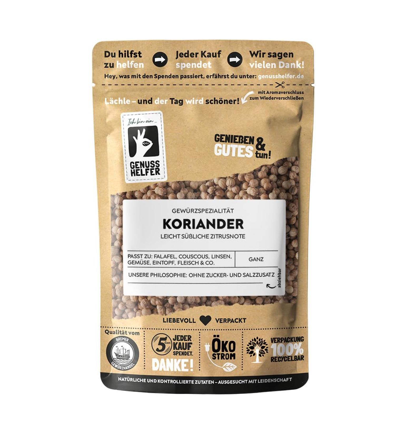 Bremer Gew rzhandel Whole Coriander Seeds - 75g for Cooking & Baking | Premium Quality Spice - Buy Online on SooperMarket.com