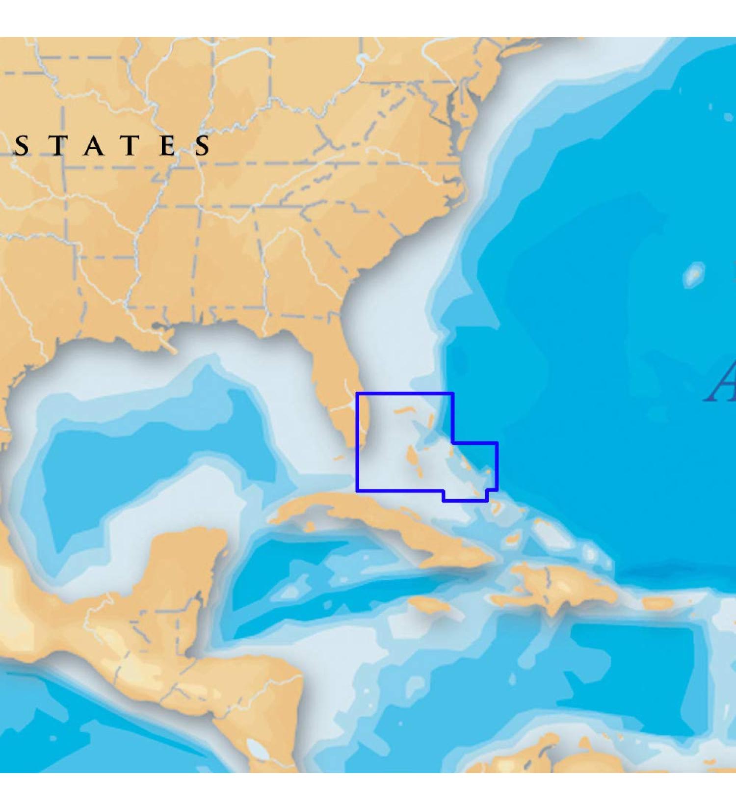 Navionics Platinum Plus 699P+ Northern Bahamas Marine Charts on SD/MSD