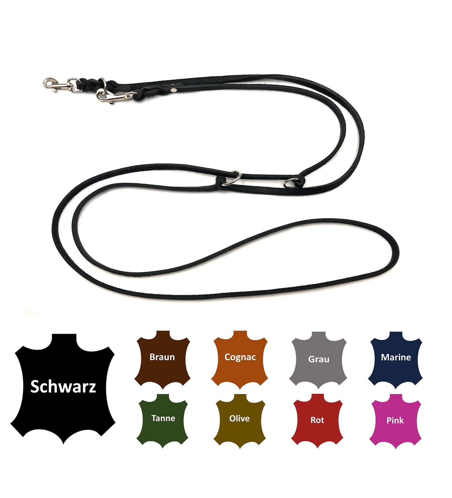 Adjustable Dog Liner for Small & Large Dogs - 3.50m x 8mm Black | Durable Double Linen Design | International Shipping Available - Buy Online on SooperMarket.com