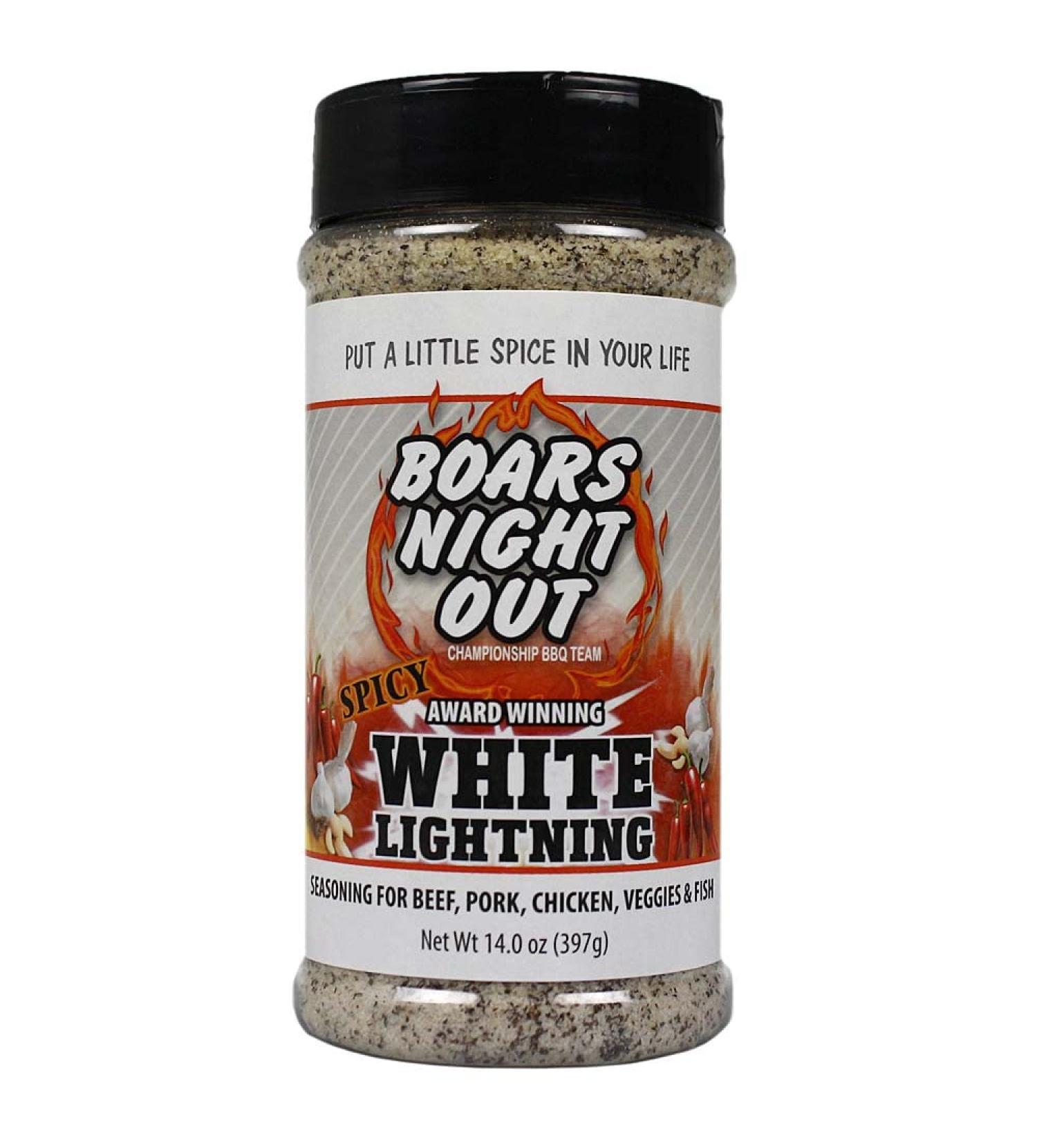 Boars Night Out Spicy White Lightning - Premium BBQ Rub for Bold Flavors - Buy Online on SooperMarket.com