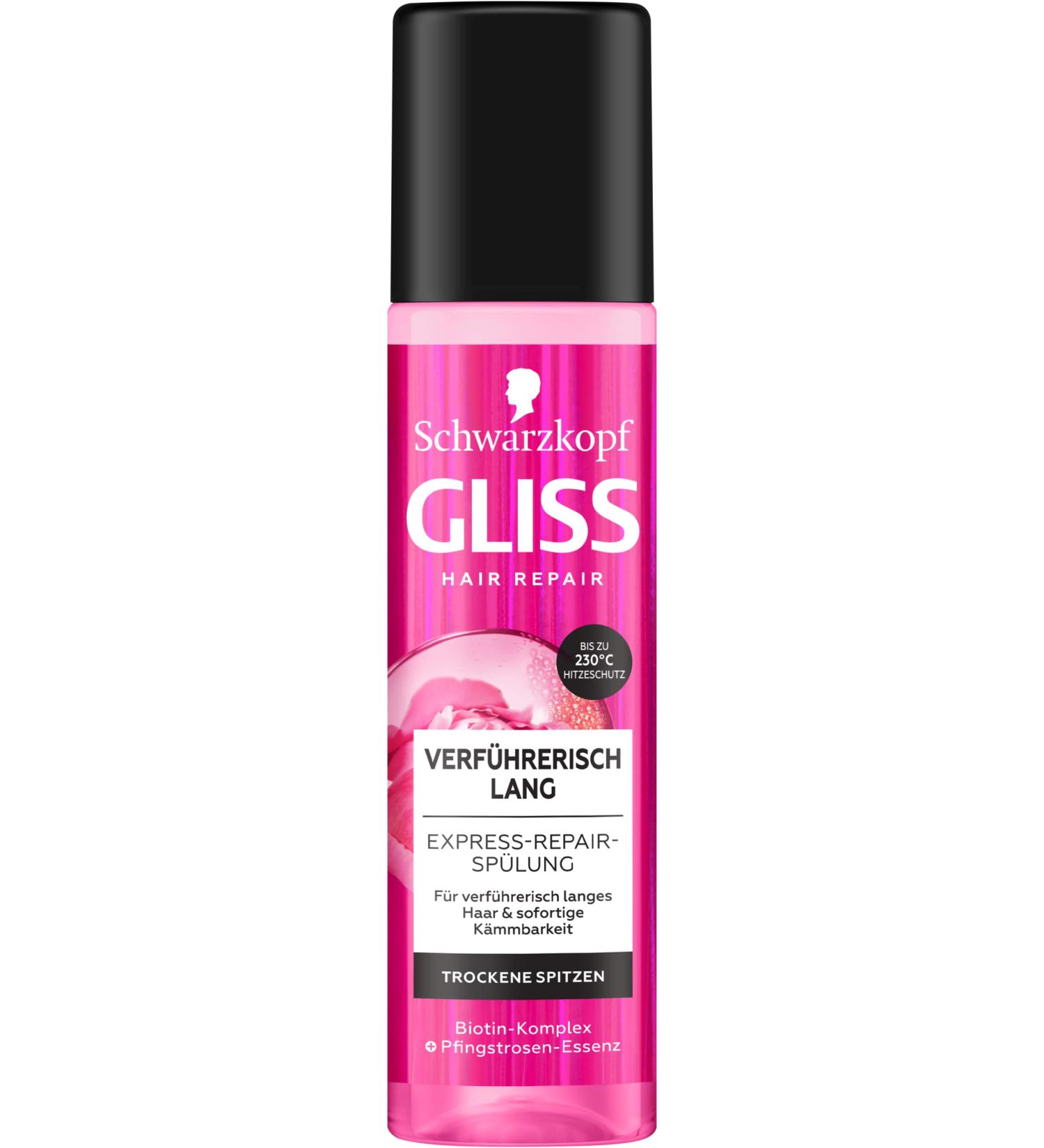 GLISS Express Repair Reneration 200ml - Heat Protection Hair Rinse for Seductively Long Hair | Care & Repair Against Damage | 1-Pack - Buy Online on SooperMarket.com