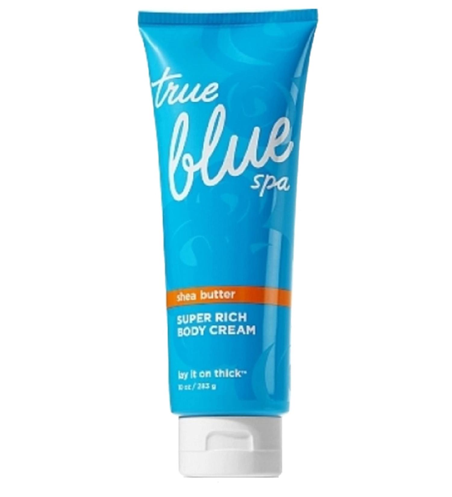 Bath and Body Works True Blue Spa Lay It On Thick Body Cream 10oz - Retired Item, Super Rich Formula - 1 Pack - Buy Online on SooperMarket.com