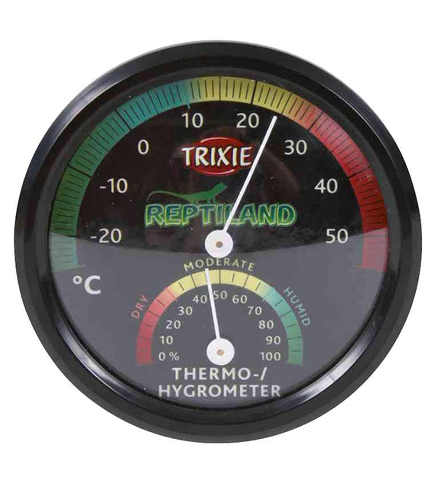 Trixie 76113 Thermo-Hygrometer - Analogue | 7.5 cm - Accurate Indoor Climate Measurement for Pets | International Shipping Available - Buy Online on SooperMarket.com