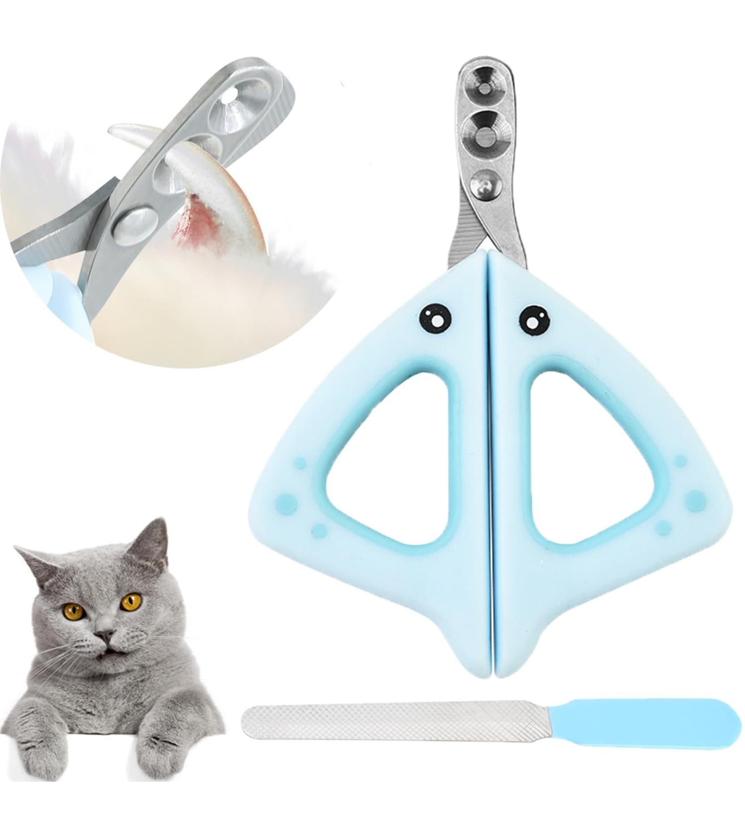 Professional Cat Claw Scissors | Bsitsss Nail Clipper for Cats & Small Dogs | Claw Cutter with Protection & Adjustable Holes - Buy Online on SooperMarket.com