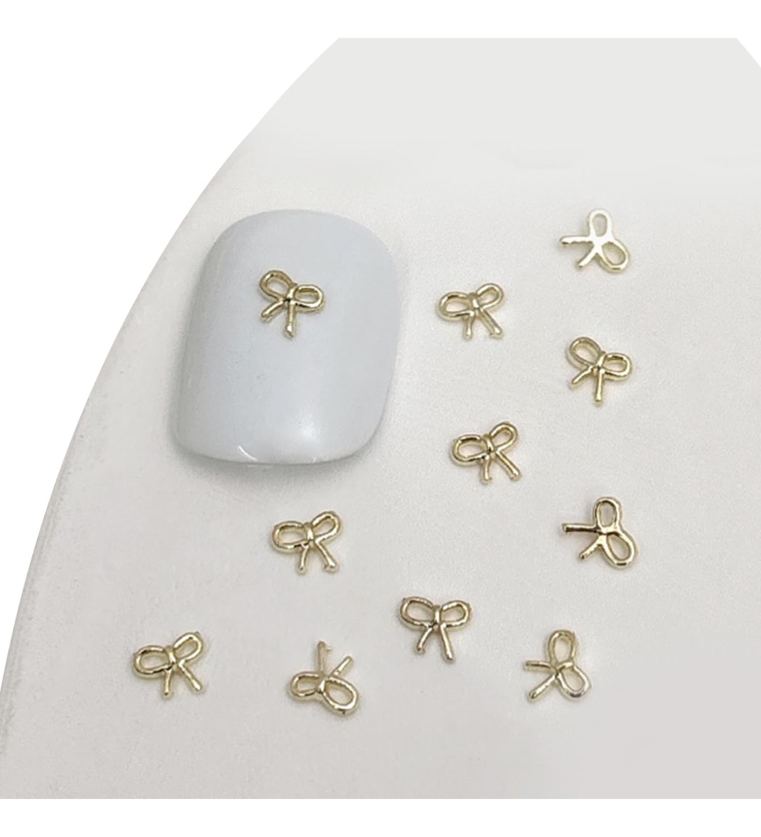 3D Metal Nail Nail Embellishments 20pcs Bowknot Nail Decorations For Individual Styles Nail Embellishments 01gold - Buy Online on SooperMarket.com