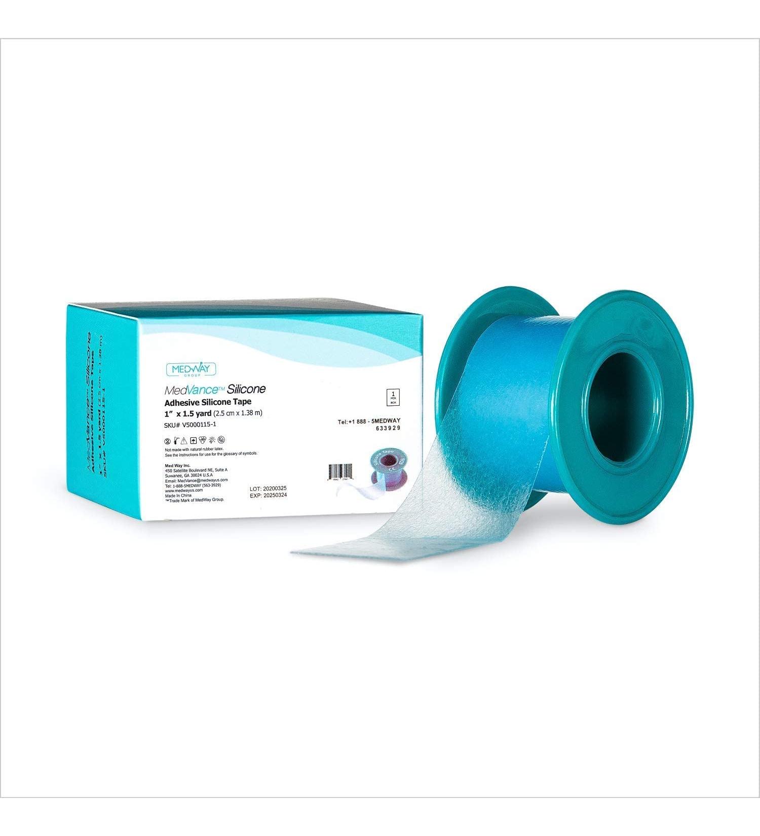 Medvance Soft Silicone Tape 1 Width - Perforated for Easy Cutting (1 Pack, 1.5 Yards) - Buy Online on SooperMarket.com