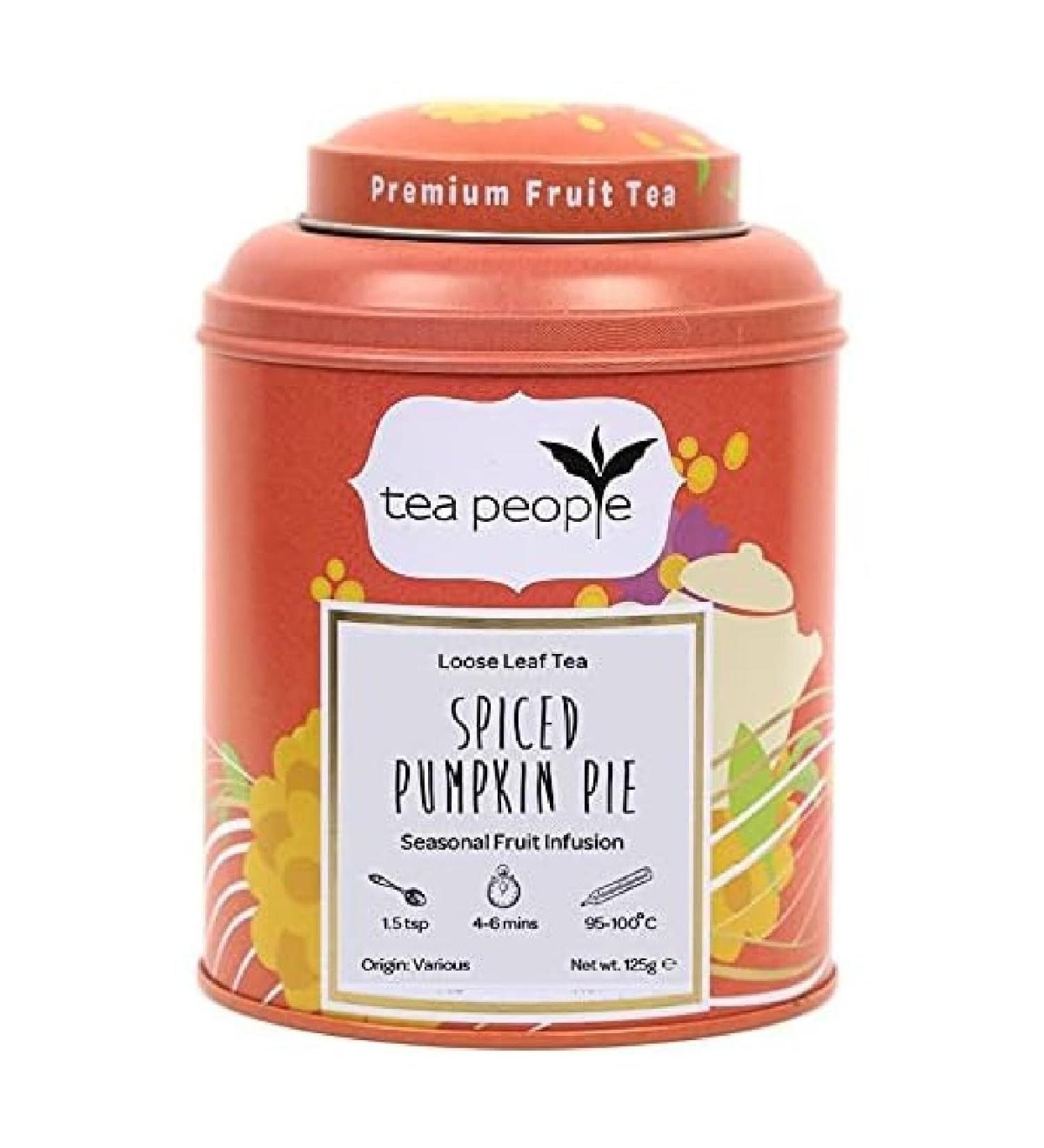Tea People Spiced Pumpkin Pie - 125g Tin caddy - Buy Online on SooperMarket.com