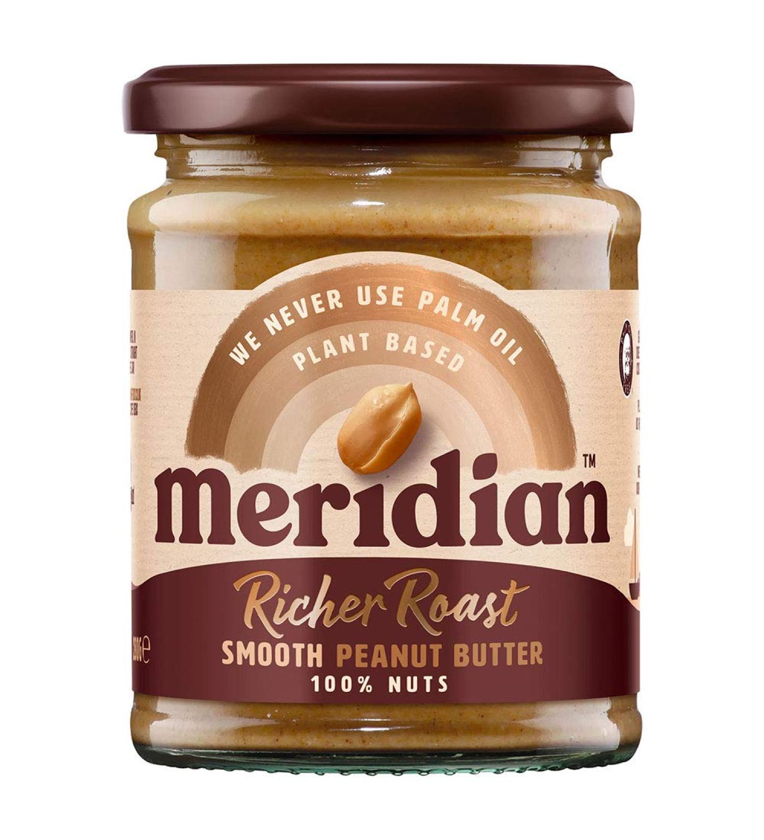 Meridian Rich Roast Smooth Peanut Butter 280 g - Buy Online on SooperMarket.com