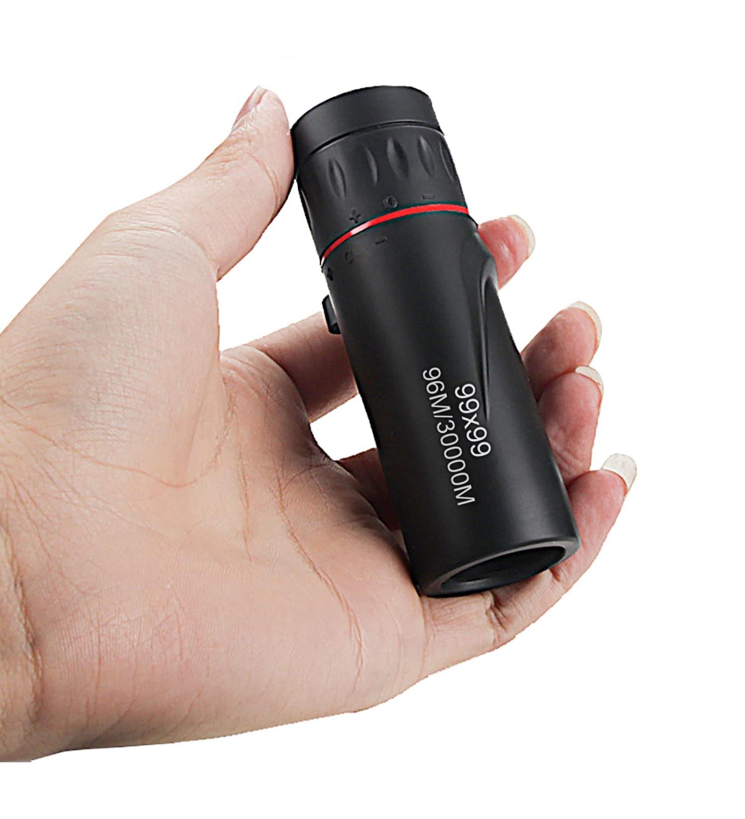 LIMENG Mini Telescope for Adults - 99x HD Optical Focus, Waterproof Monocular for Sports, Concerts, Camping & Traveling - Black - Buy Online on SooperMarket.com