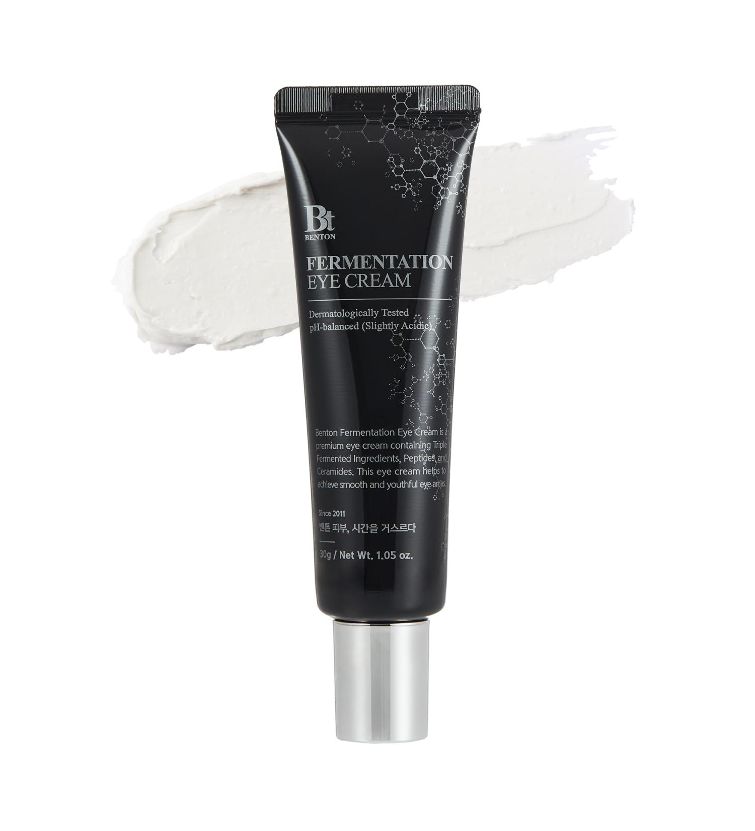 BENTON Fermentation Eye Cream - Anti-Wrinkle Treatment for Dark Circles & Puffiness (1.05 oz) - Galactomyces & Bifida Ferment - Buy Online on SooperMarket.com