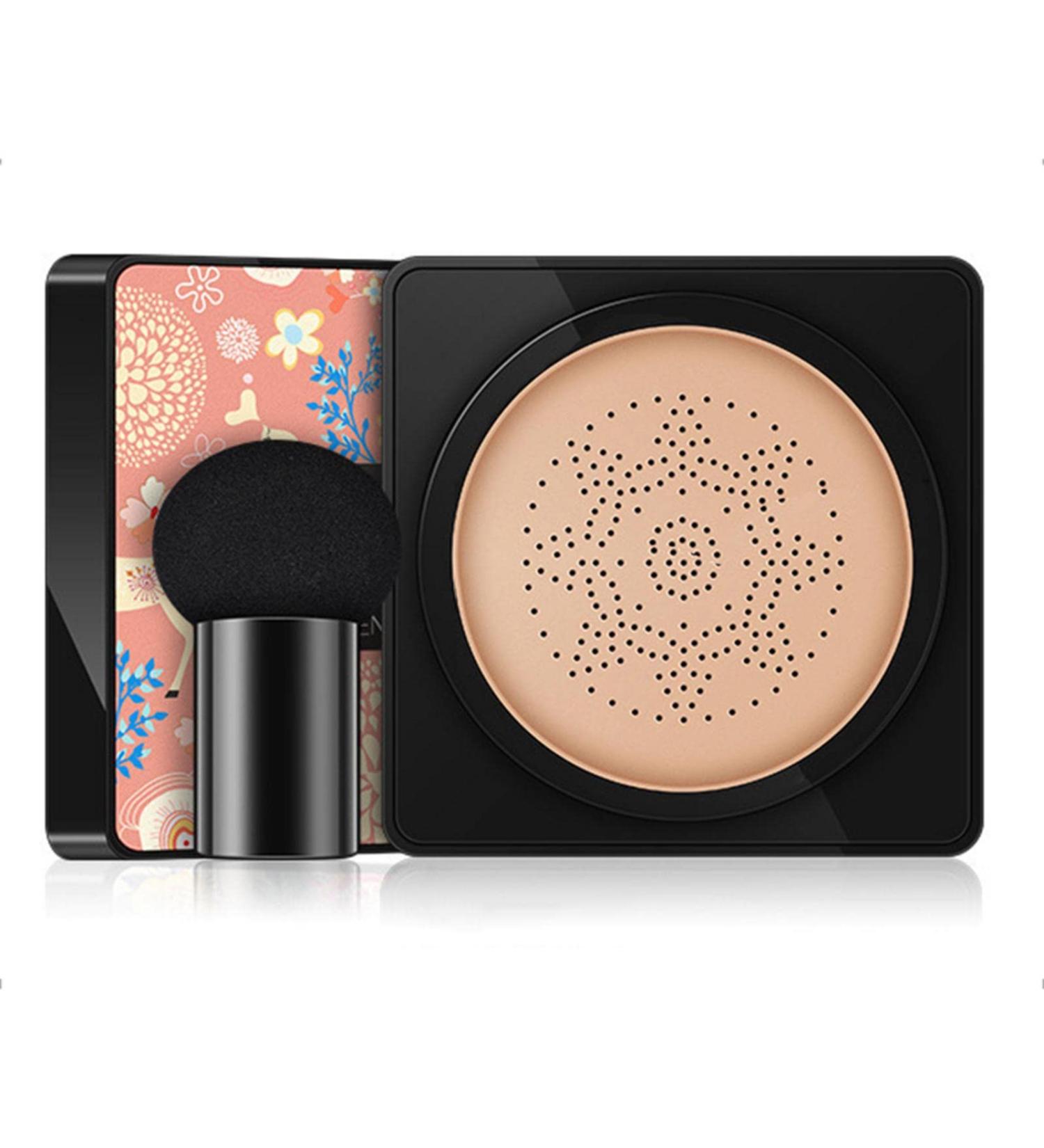 Hudhow's Foundation Mushroom Head - Natural Concealer BB Cream | Moisturizing Air Cushion Makeup Base in Natural Color - Buy Online on SooperMarket.com