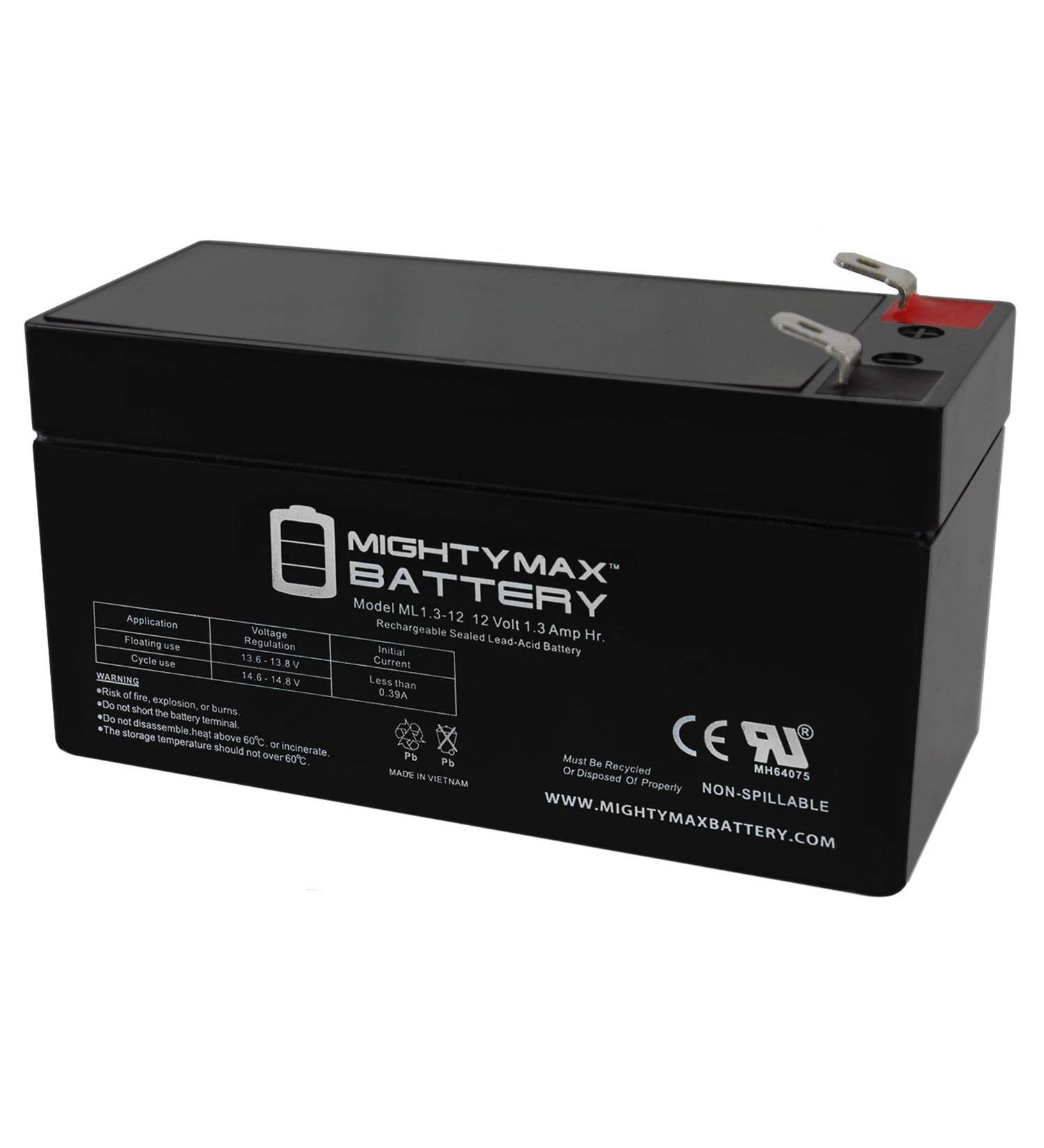 Mighty Max 12V 1.3Ah Replacement Battery for Mojo Flyway Feeder - International Shipping Available - Buy Online on SooperMarket.com