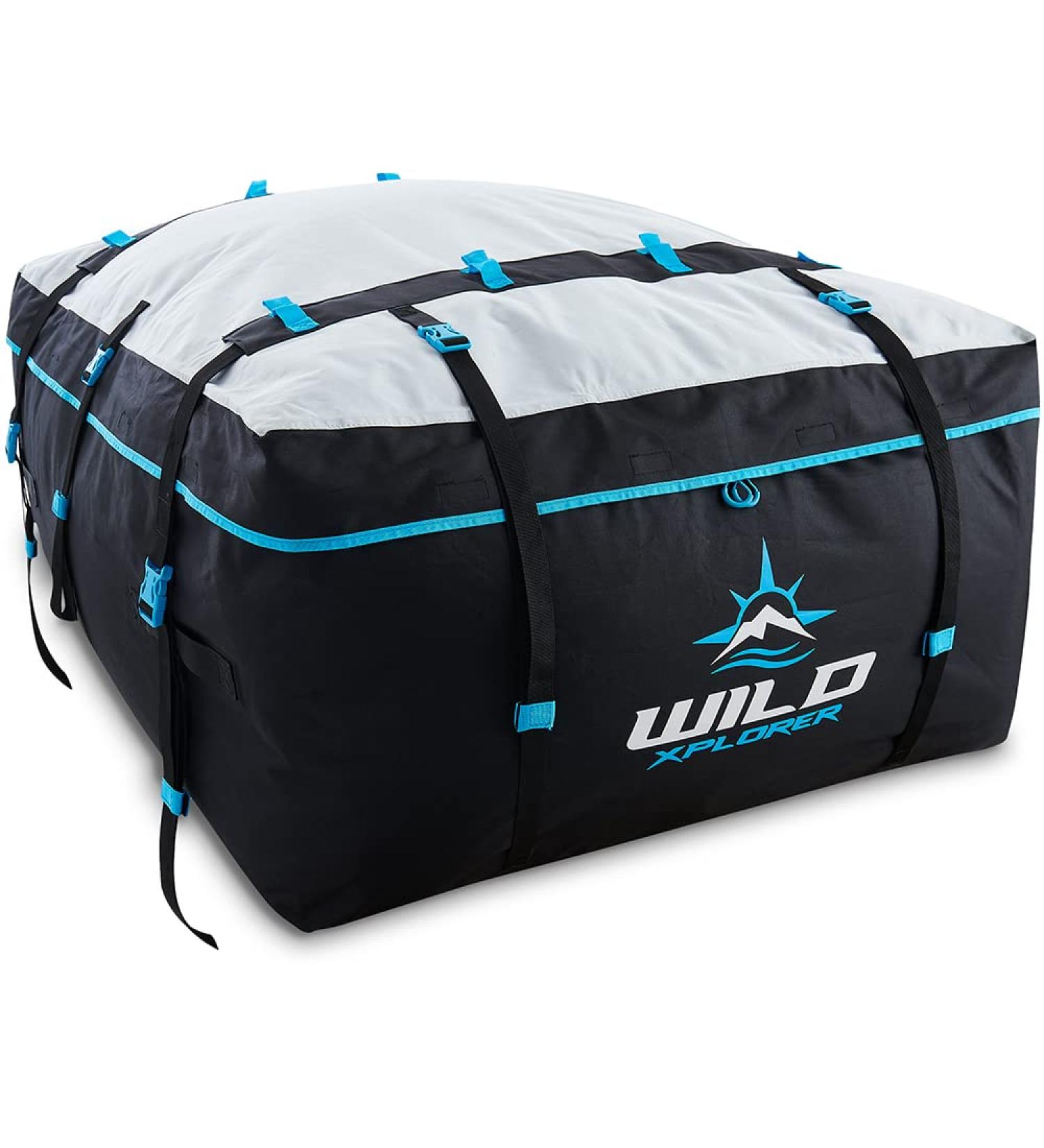 XXL Car Rooftop Cargo Carrier Bag | Waterproof Car Topper Luggage Carrier | No Roof Rack Needed | 6 Hooks Mat Storage | Universal Fit for SUVs - Buy Online on SooperMarket.com