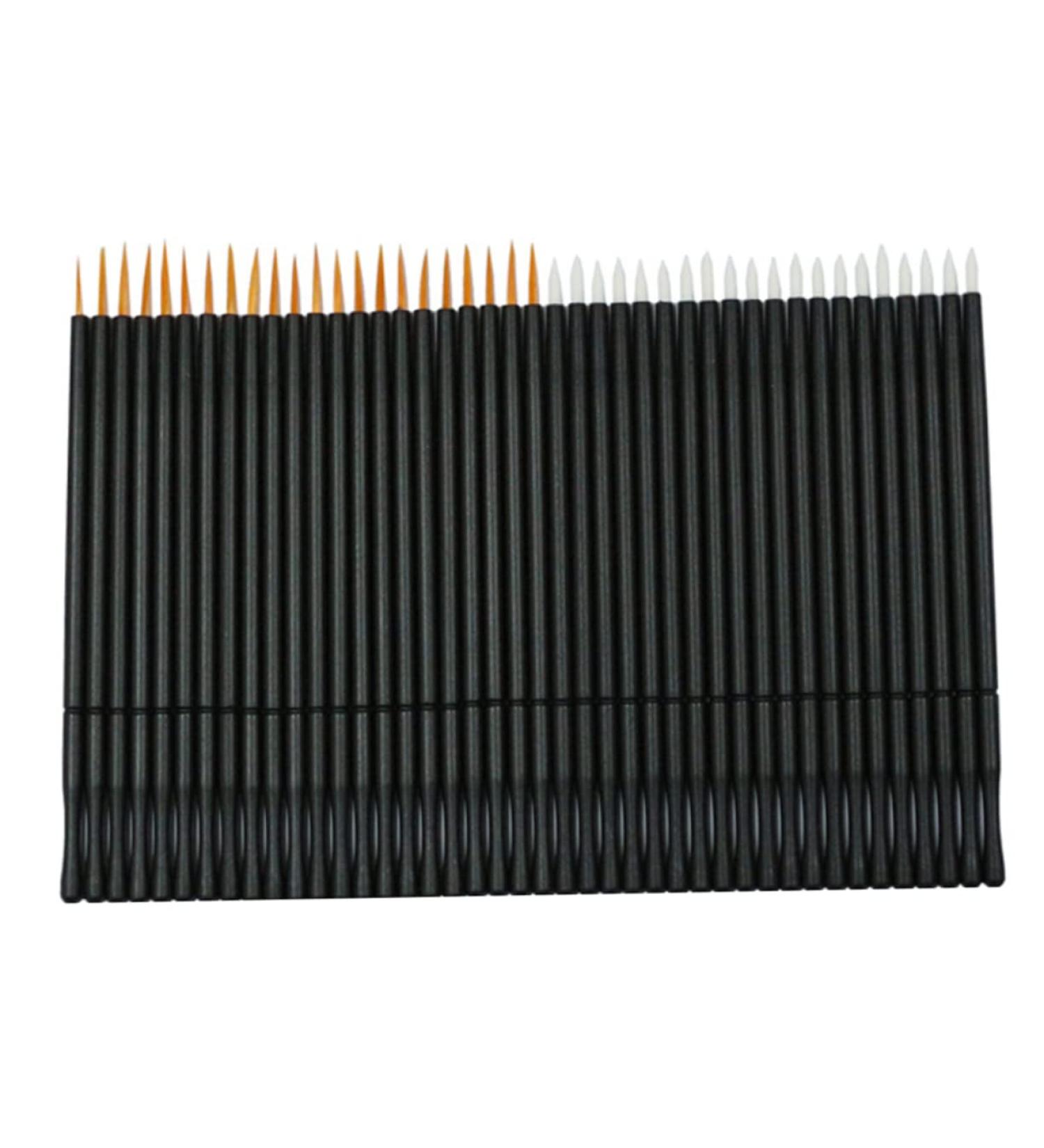 Mikinona 100pcs Eye Makeup Tools White Liquid Eyeliner White Makeup Brushes Eyeliner Brushes Fine Point 15cmX10cm Orange - Buy Online on SooperMarket.com
