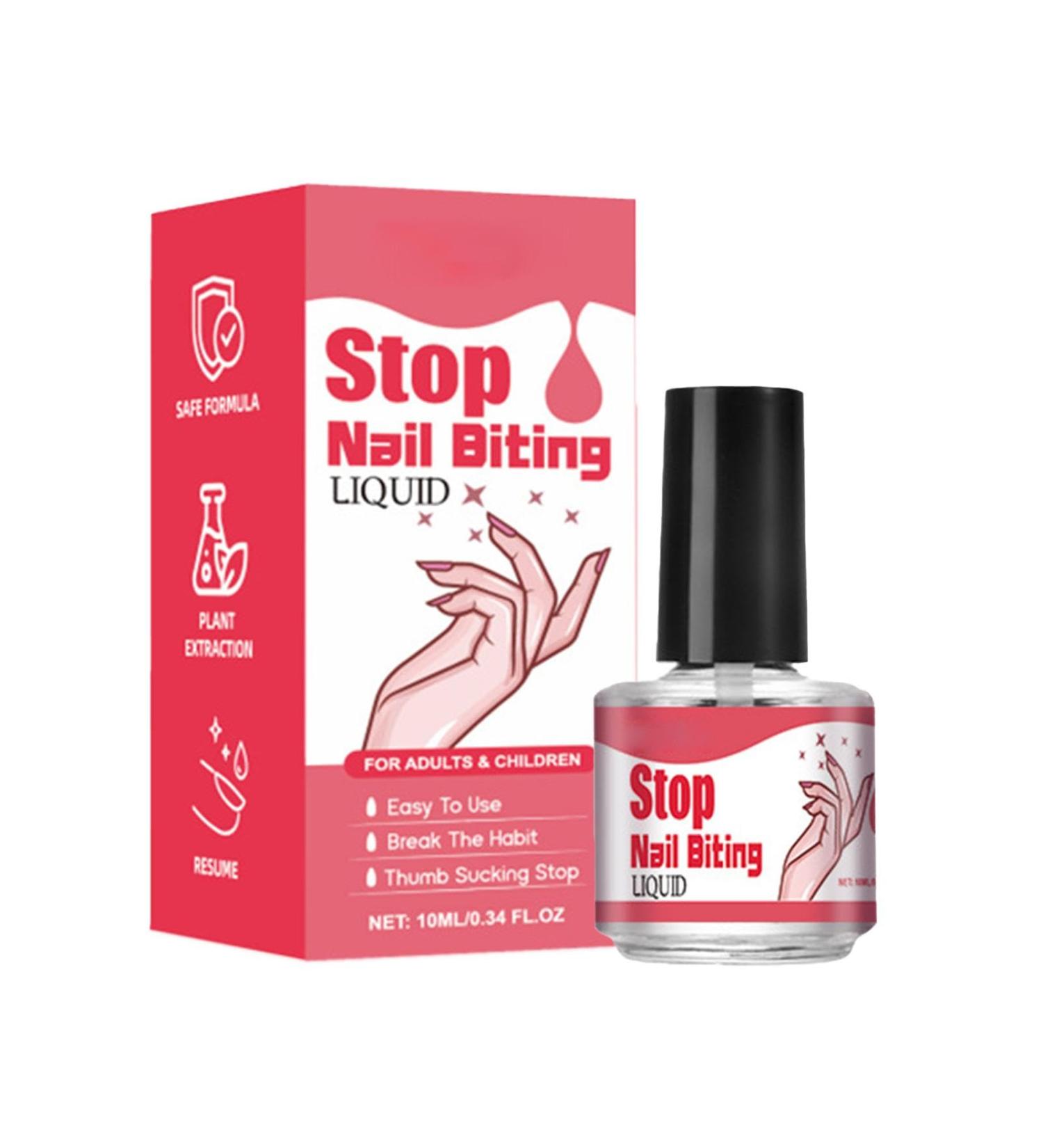 10ml No Bite Nail Polish - Nail Biting Stopper for Kids | Children Bitter Nail Water Nail Biting Prevention Polish | Anti Bite Nail Polish for Kids & Adults - Buy Online on SooperMarket.com