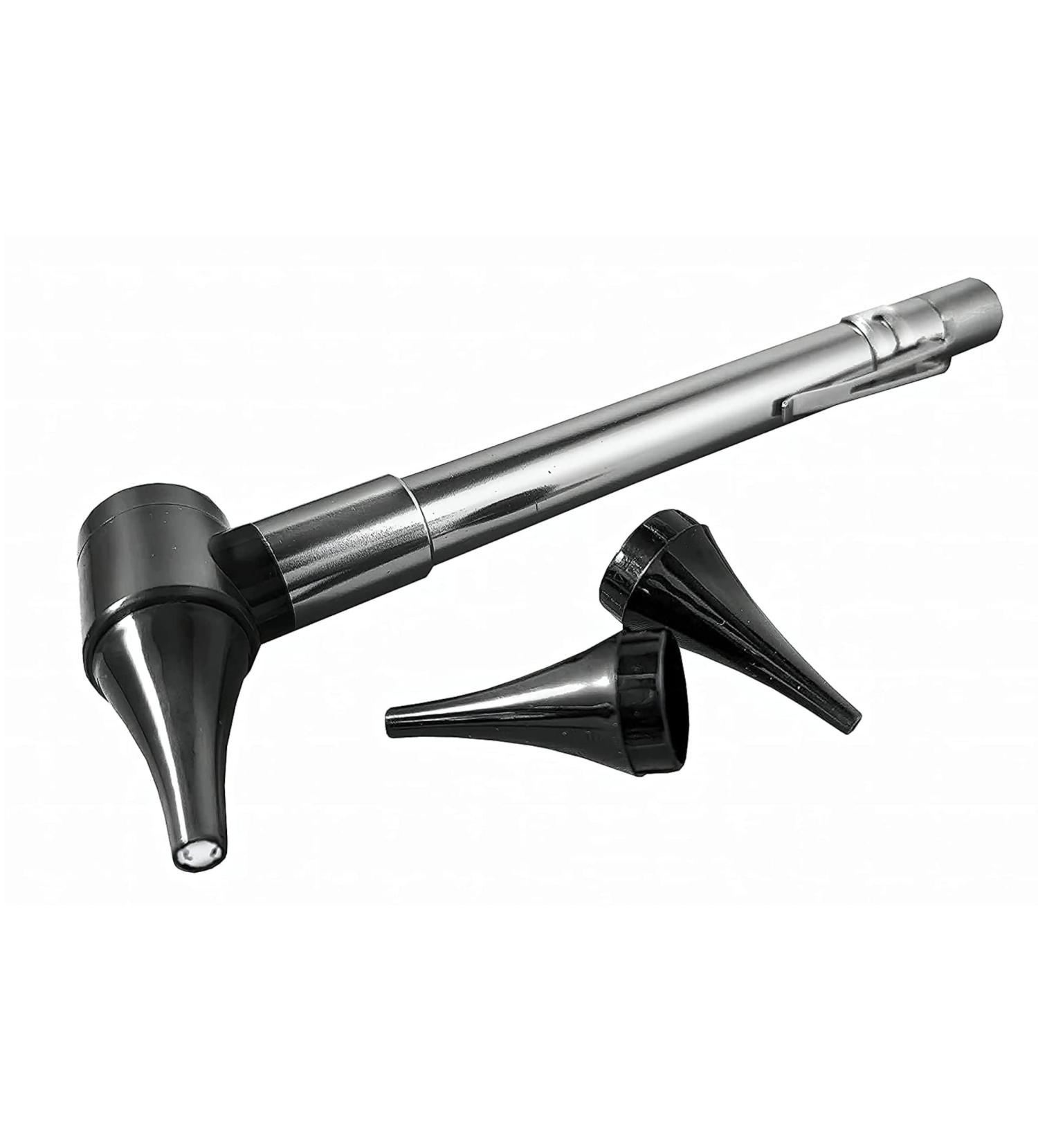 Dr Mom Slimline Stainless LED Pocket Otoscope - Third Generation with Soft White Natural Hue Light Spectrum - Clamshell Packaging - Buy Online on SooperMarket.com