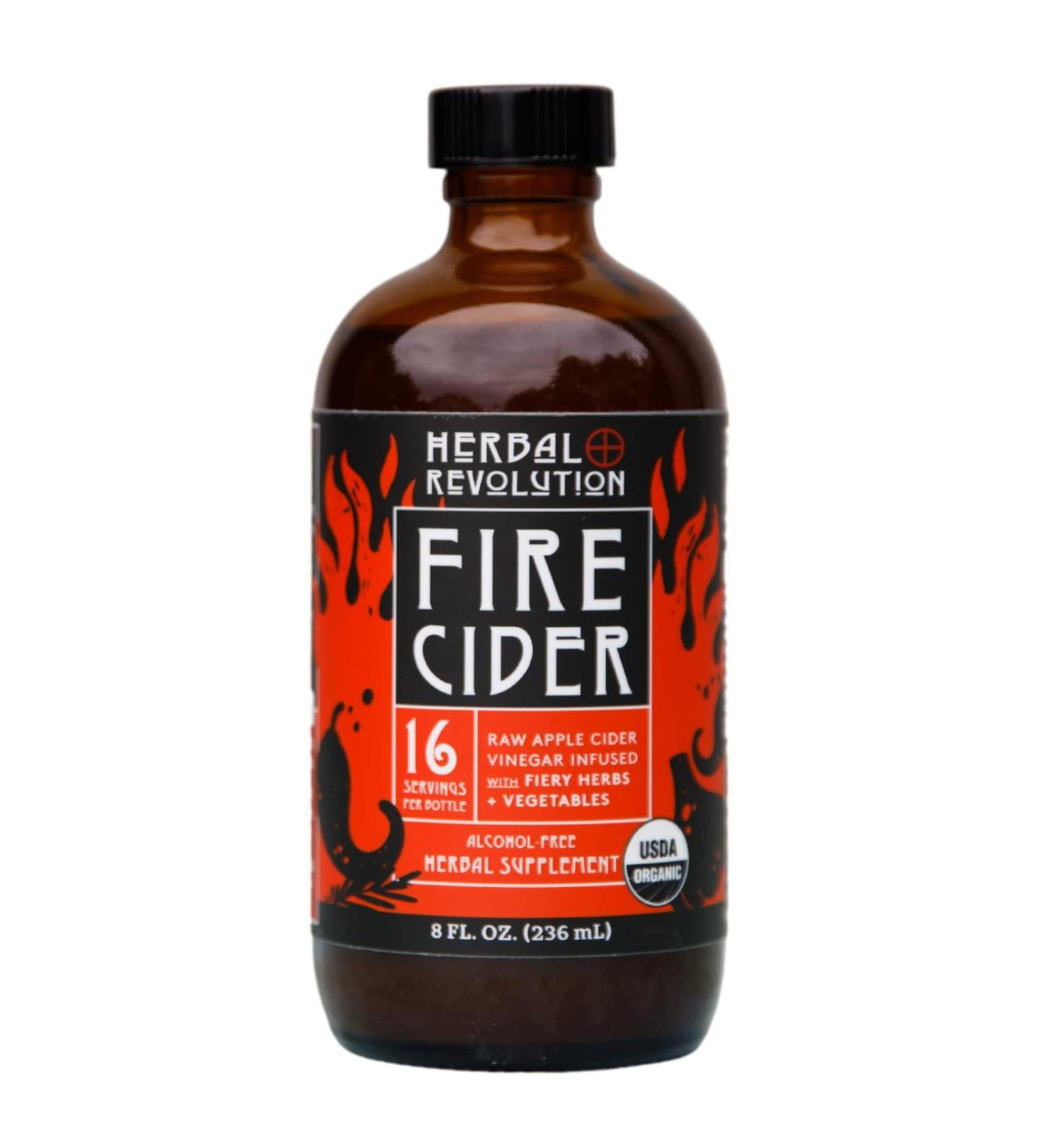Herbal Revolution Organic Fire Tonic 8 oz - Natural Immune Support - Buy Online on SooperMarket.com