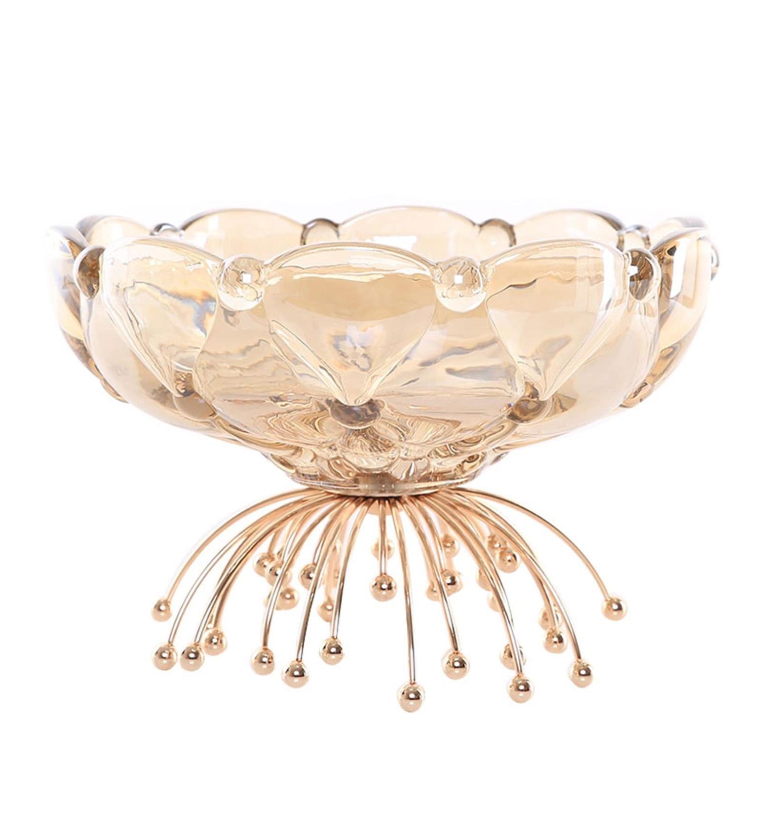 Fruit Basket Bowl Crystal Glass Fruit Bowl Chinese Retro Handmade Transparent Geometric Candy Bowl Home Living Room Kitchen Desktop Decor Fruit Dish Fruit Bowls (Size : C) - Buy Online on SooperMarket.com